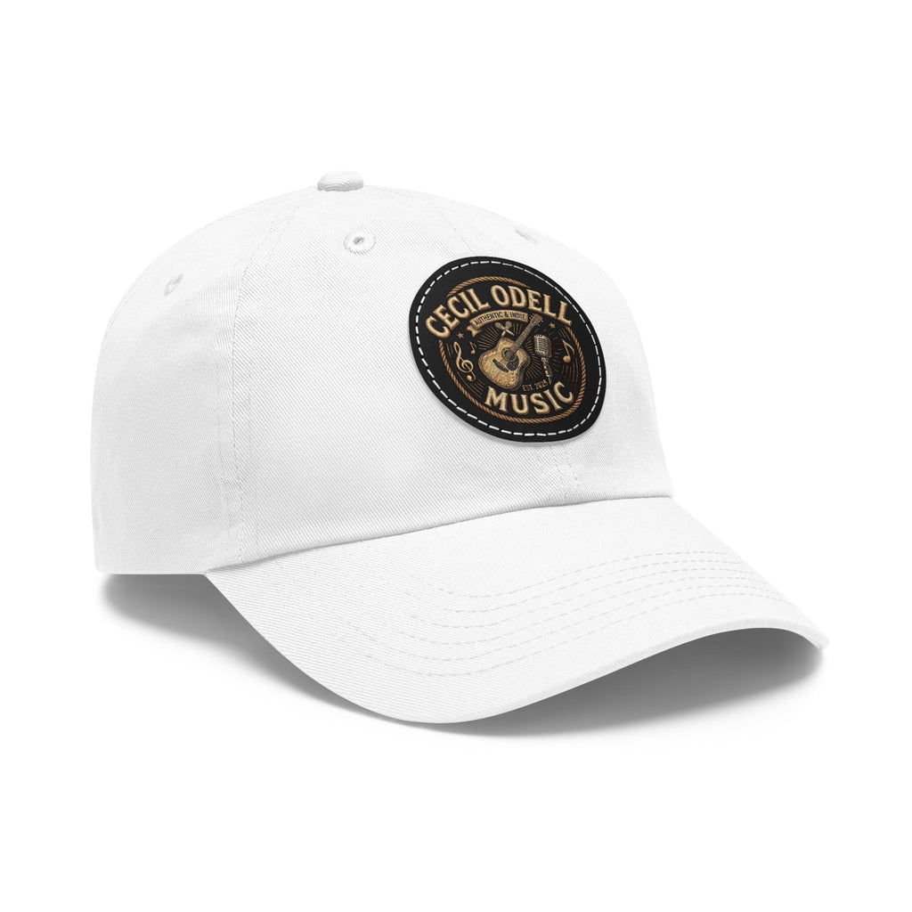 Cecil Odell Music Leather Patch Dad Hat