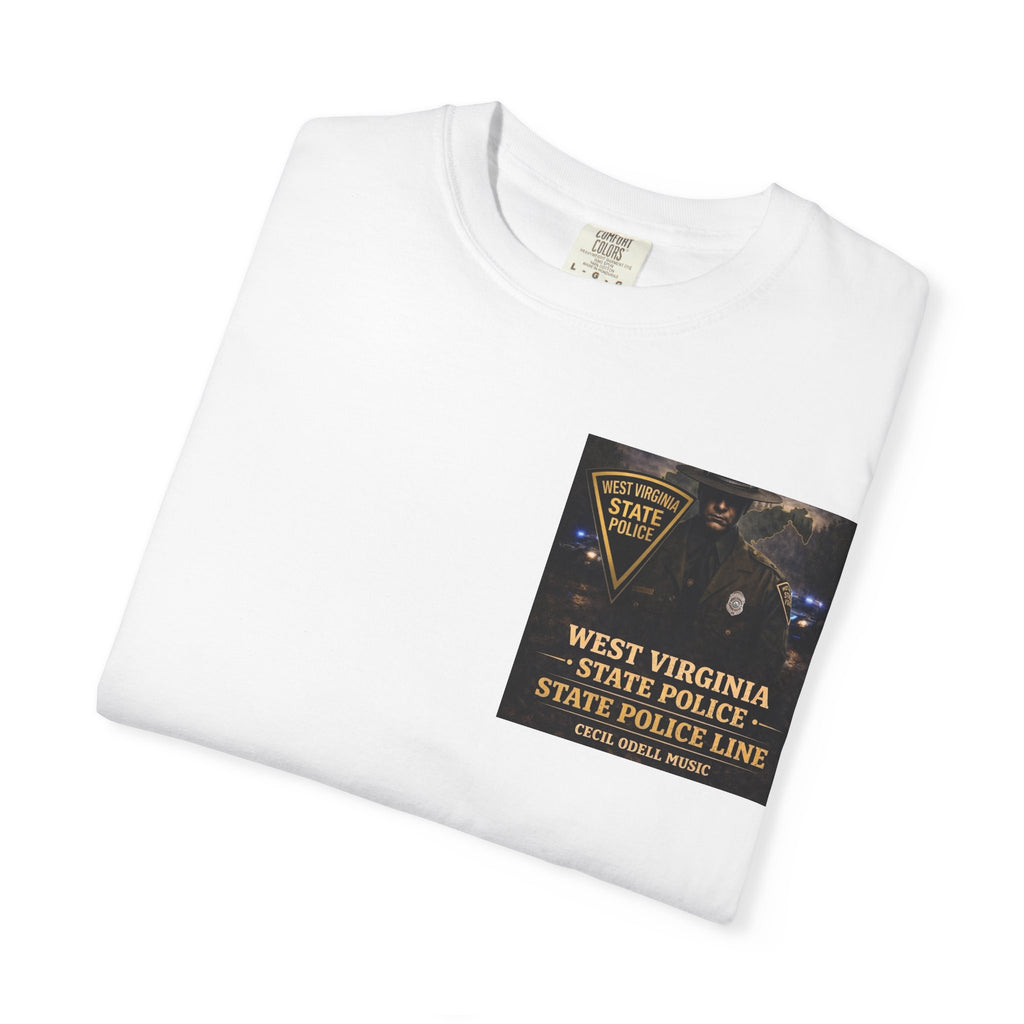 West Virginia State Police Graphic T-Shirt: 'State Police Line' Back Print
