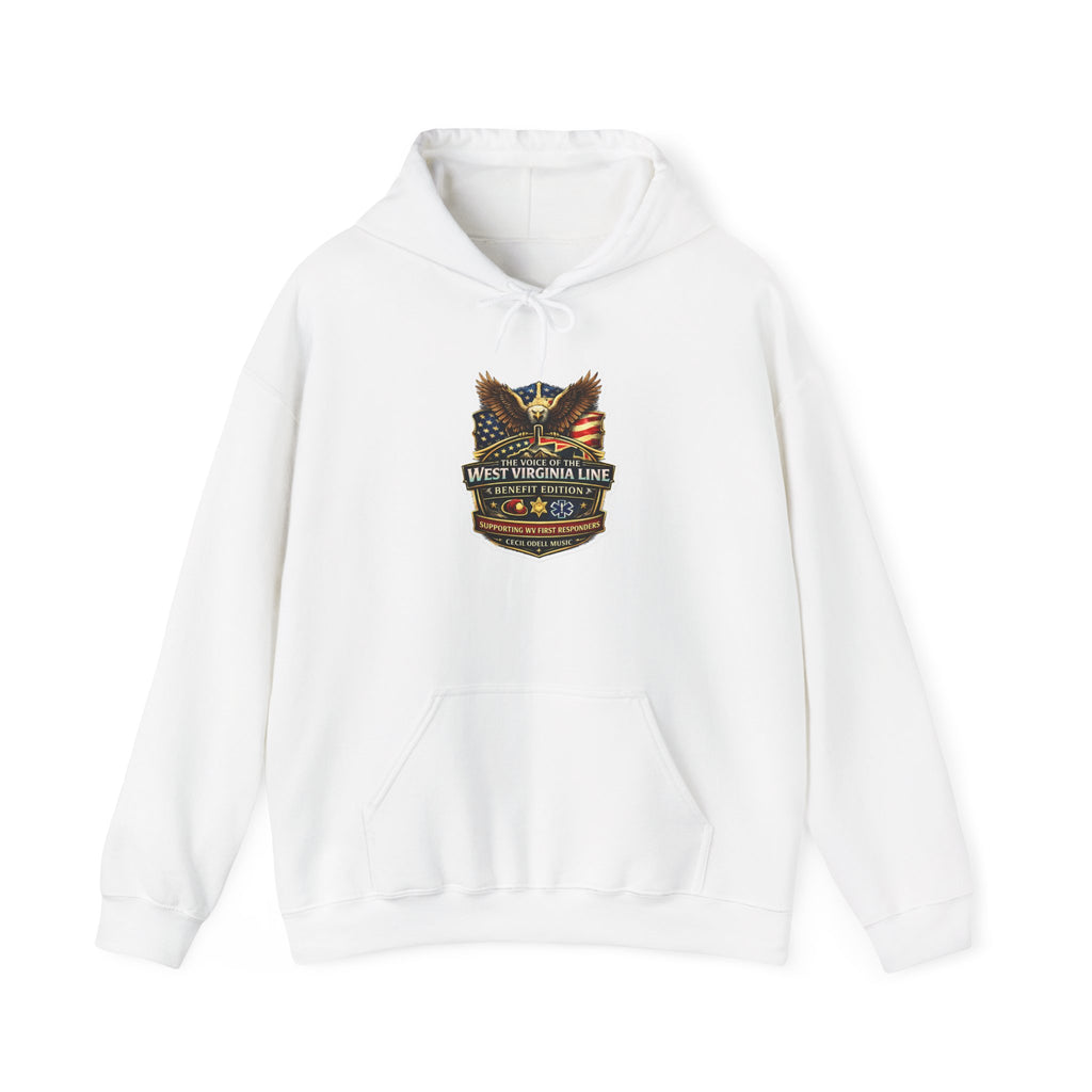 First Responder Hoodie: West Virginia Line Eagle & American Flag Tribute
