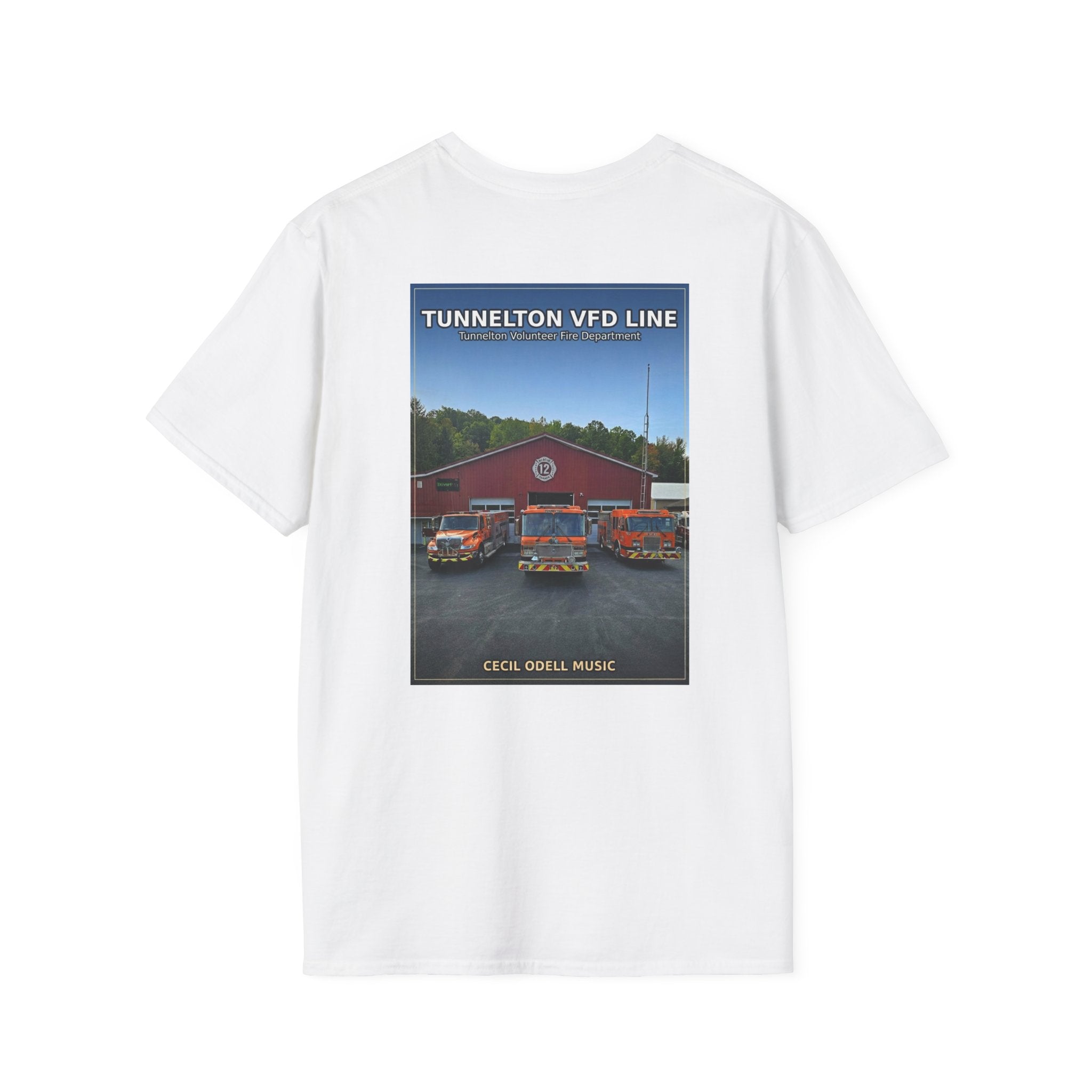 Fire Department T-Shirt: Tunnelton VFD Line Photo Tee