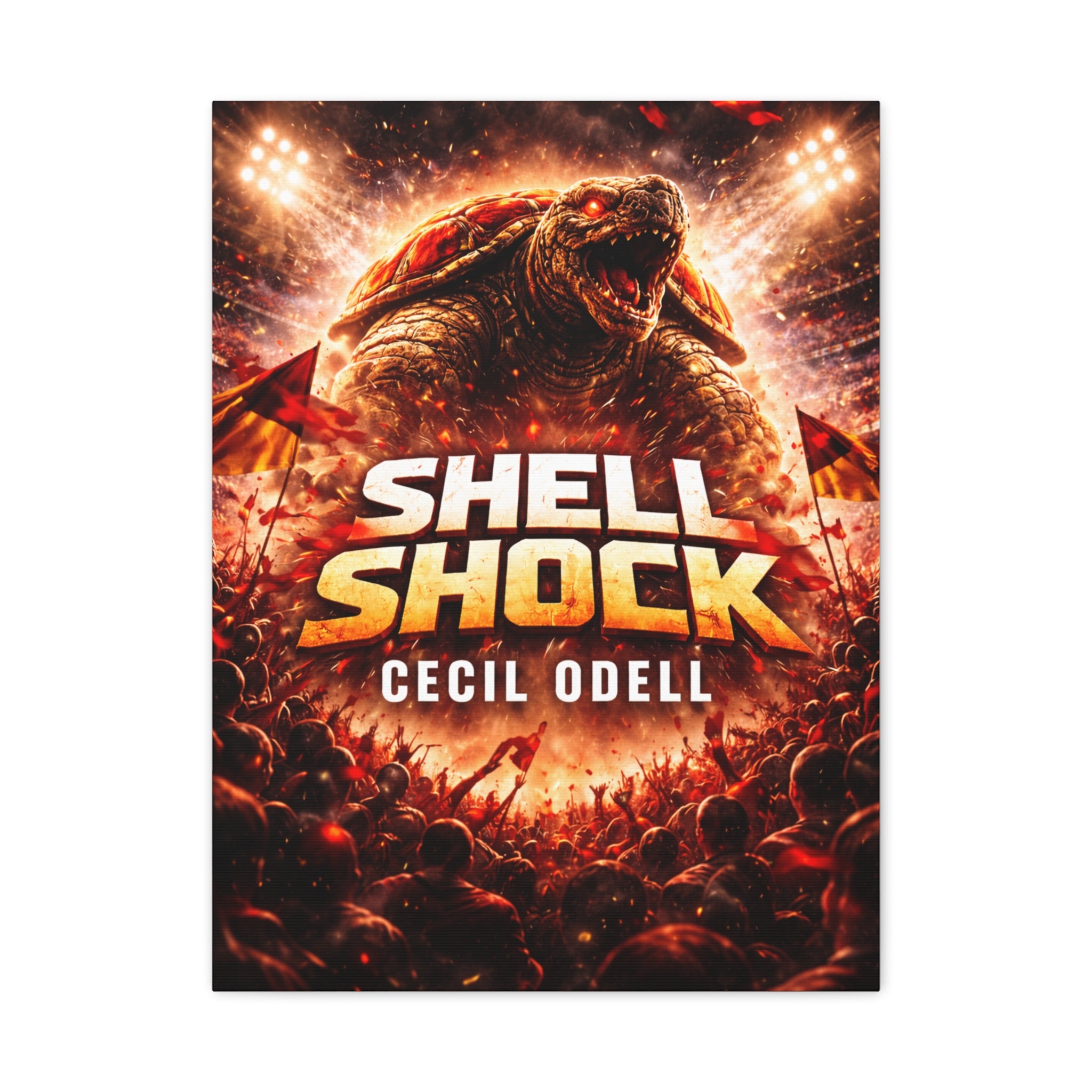 Shell Shock Canvas Print: Dramatic Monster Art Wrap (Cecil Odell)