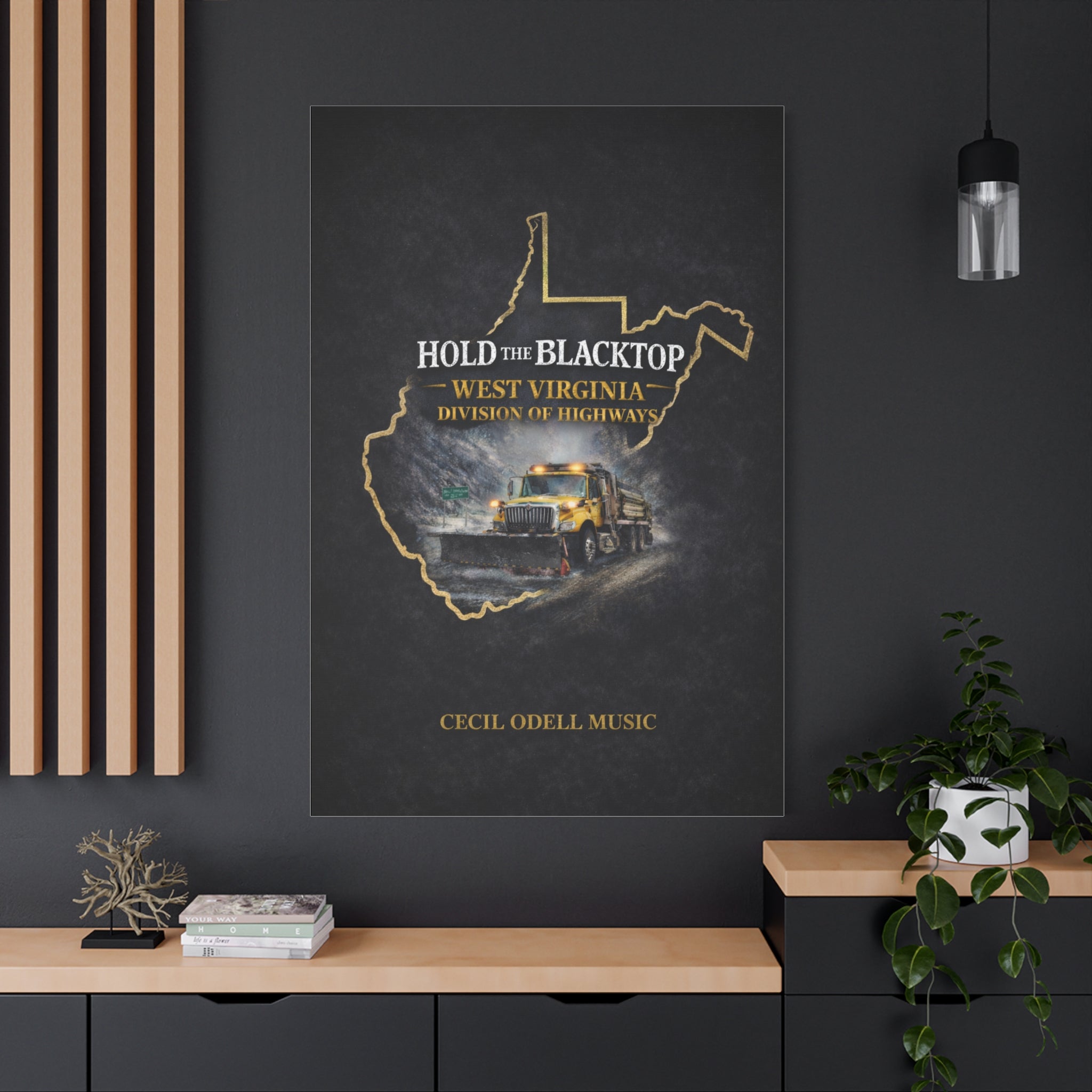 Hold the Blacktop: West Virginia Division of Highways Canvas Print