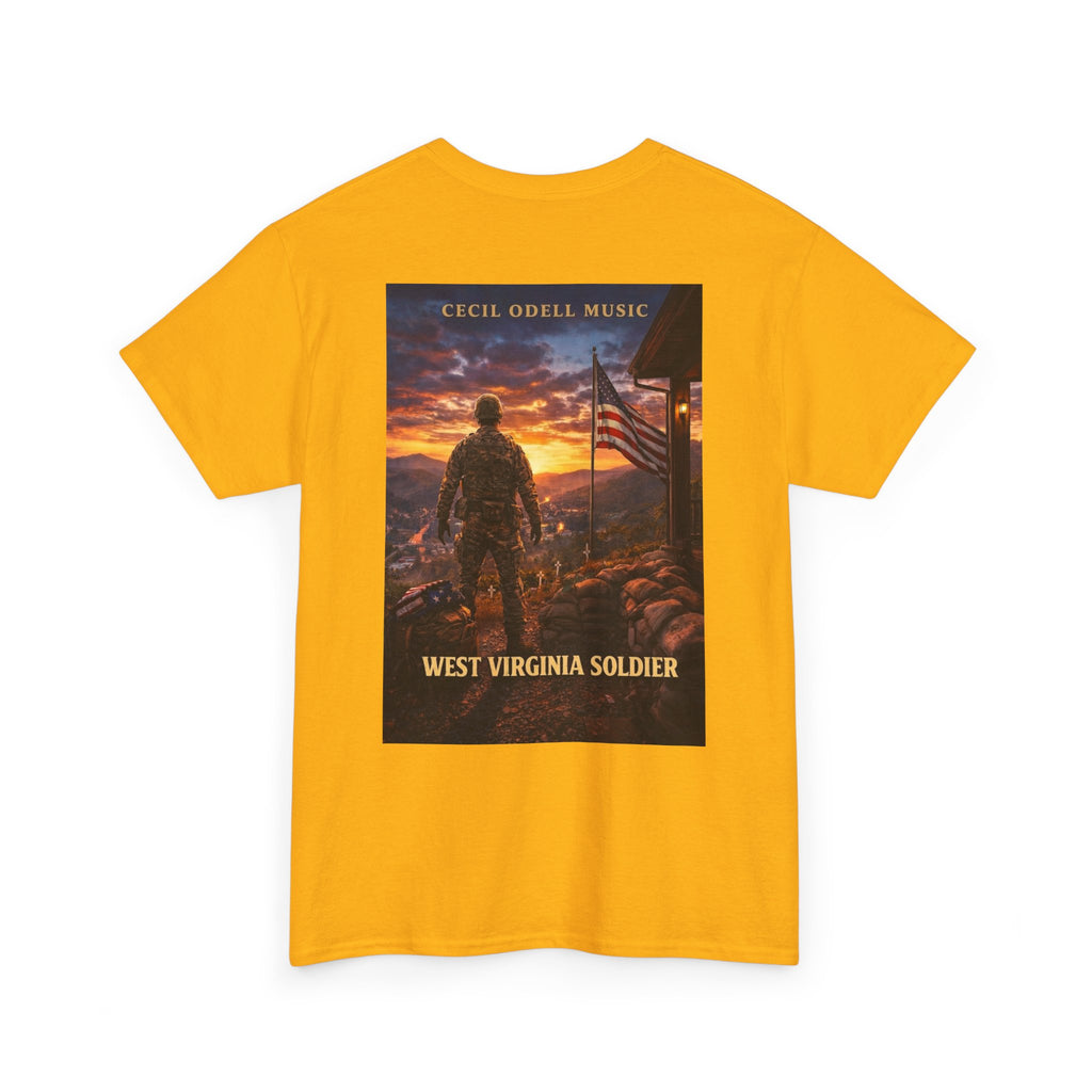West Virginia Soldier T-Shirt: Patriotic Military Tee (Cecil Odell Music)
