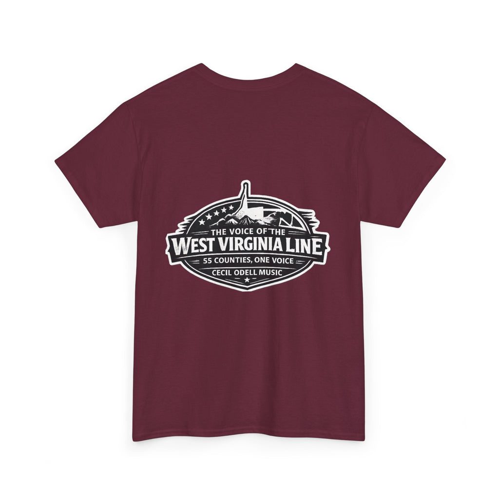 West Virginia Line Tee: 'The Voice of the West Virginia Line' Graphic T-Shirt