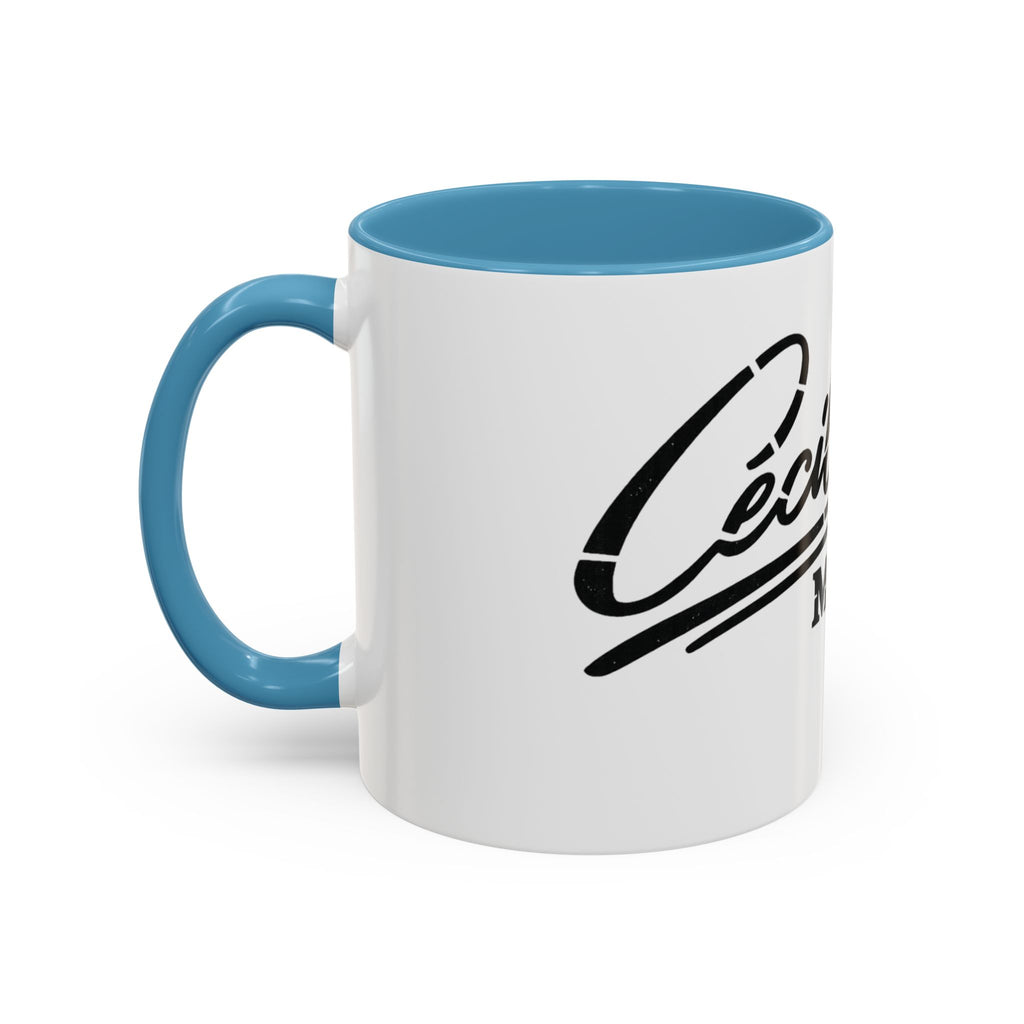 Cecil Odell Music Accent Coffee Mug: Black-Trim Musician Gift (11/15 oz)