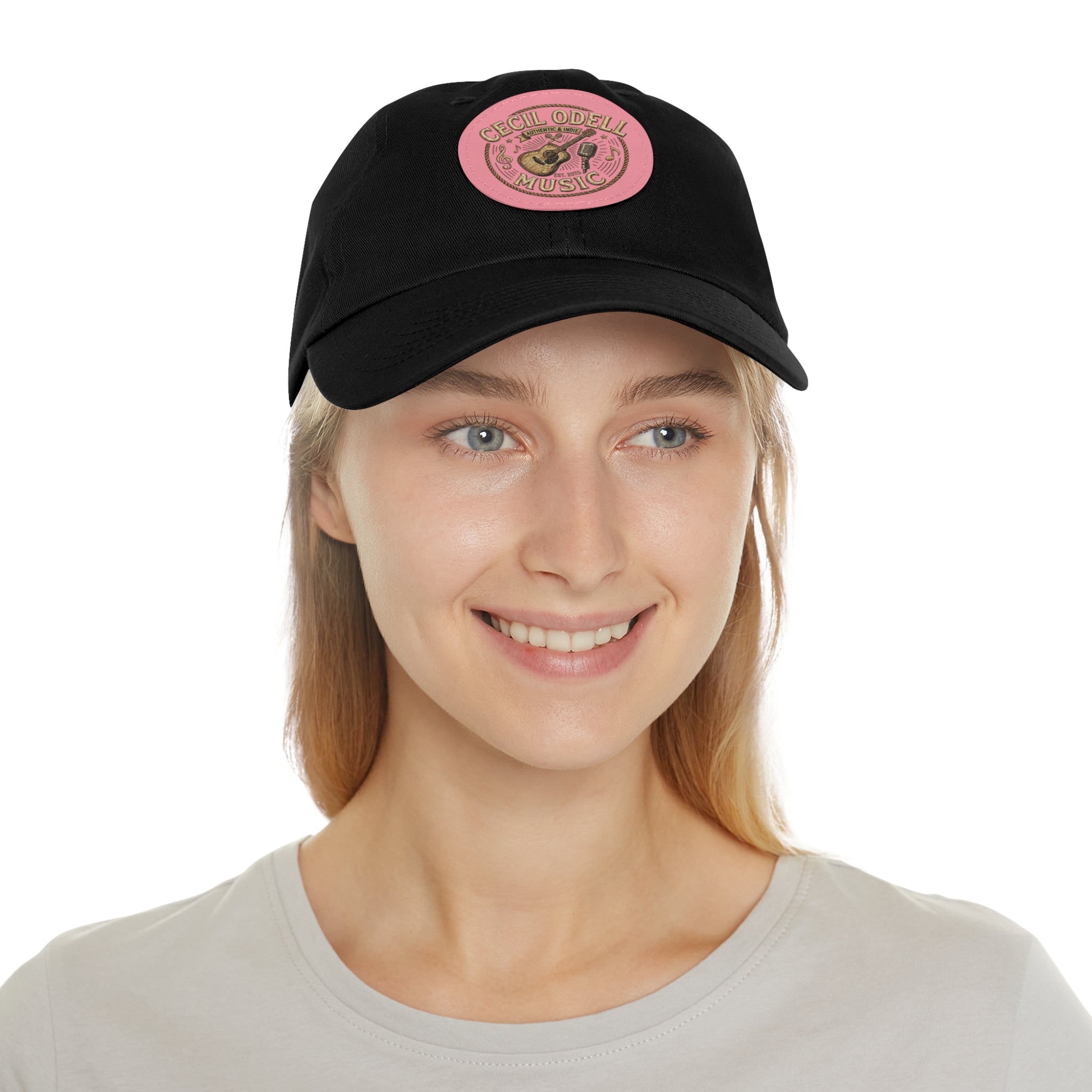 Cecil Odell Music Leather Patch Dad Hat