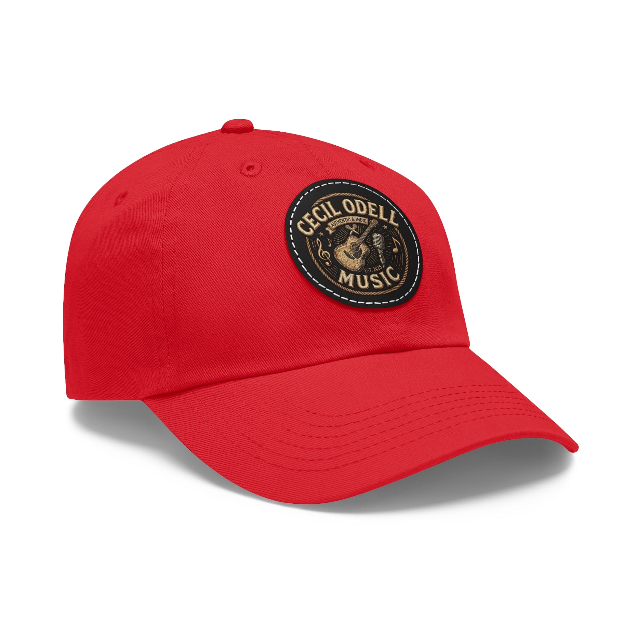 Cecil Odell Music Leather Patch Dad Hat