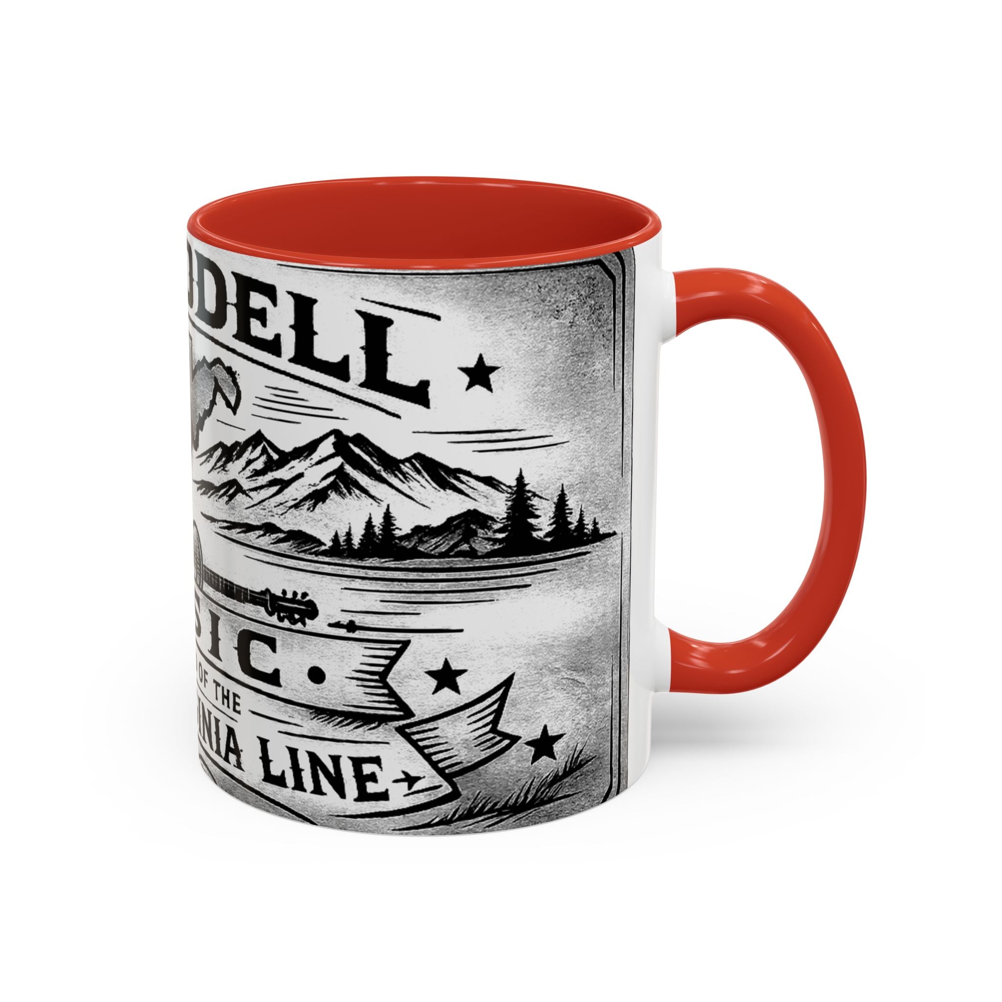 West Virginia Music Coffee Mug: 'The Sound of the West Virginia Line' Accent Mug