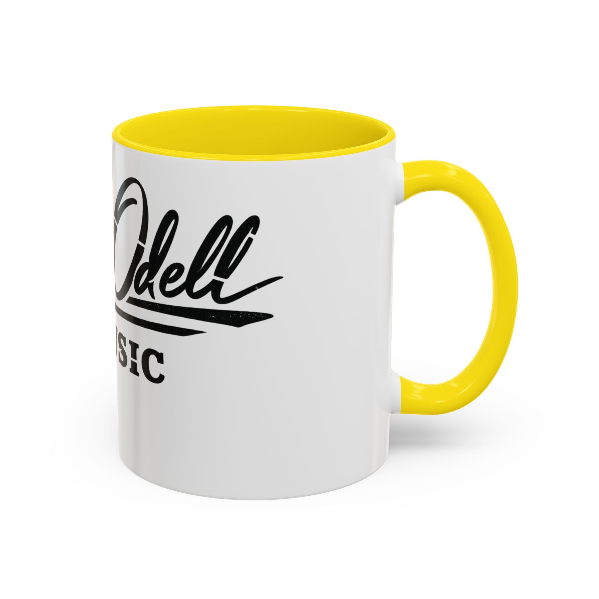 Cecil Odell Music Accent Coffee Mug: Black-Trim Musician Gift (11/15 oz)