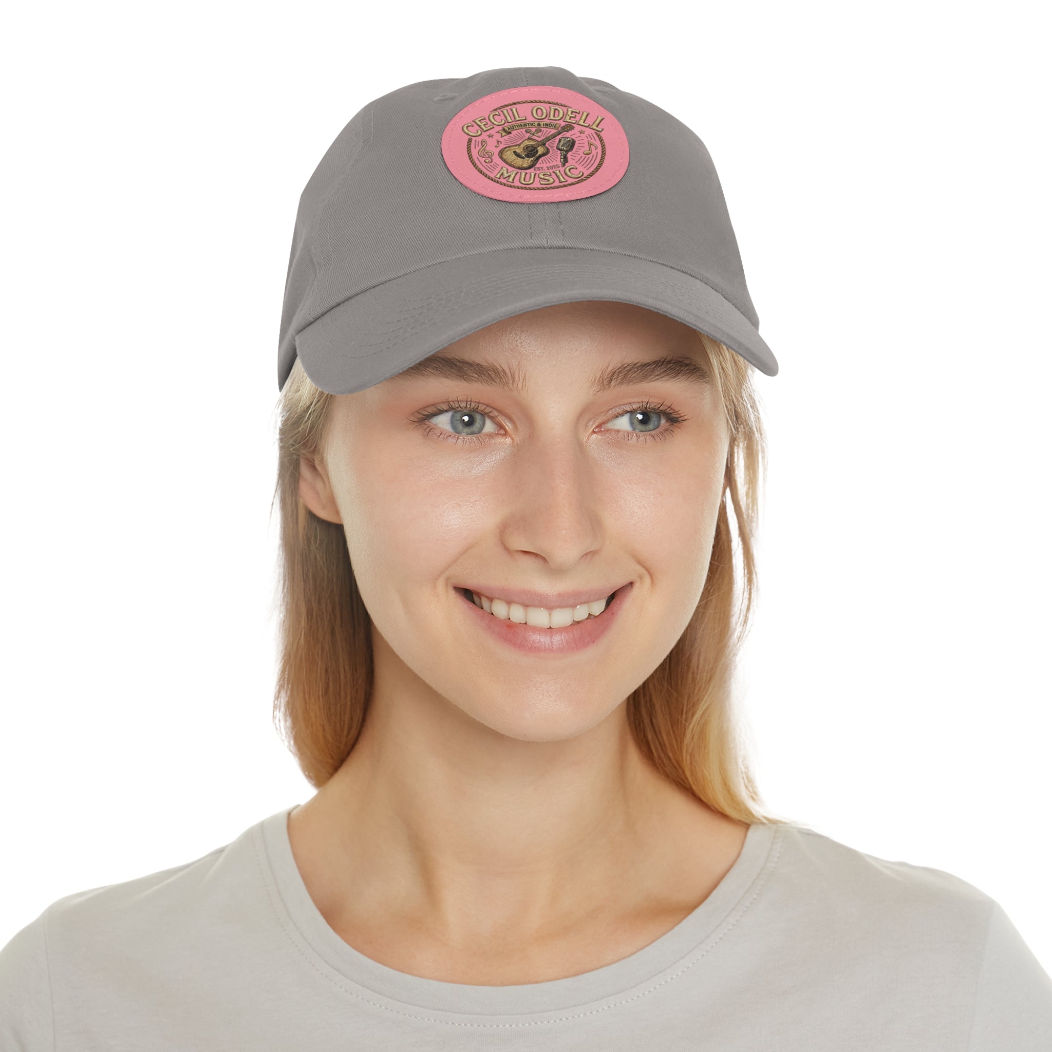 Cecil Odell Music Leather Patch Dad Hat
