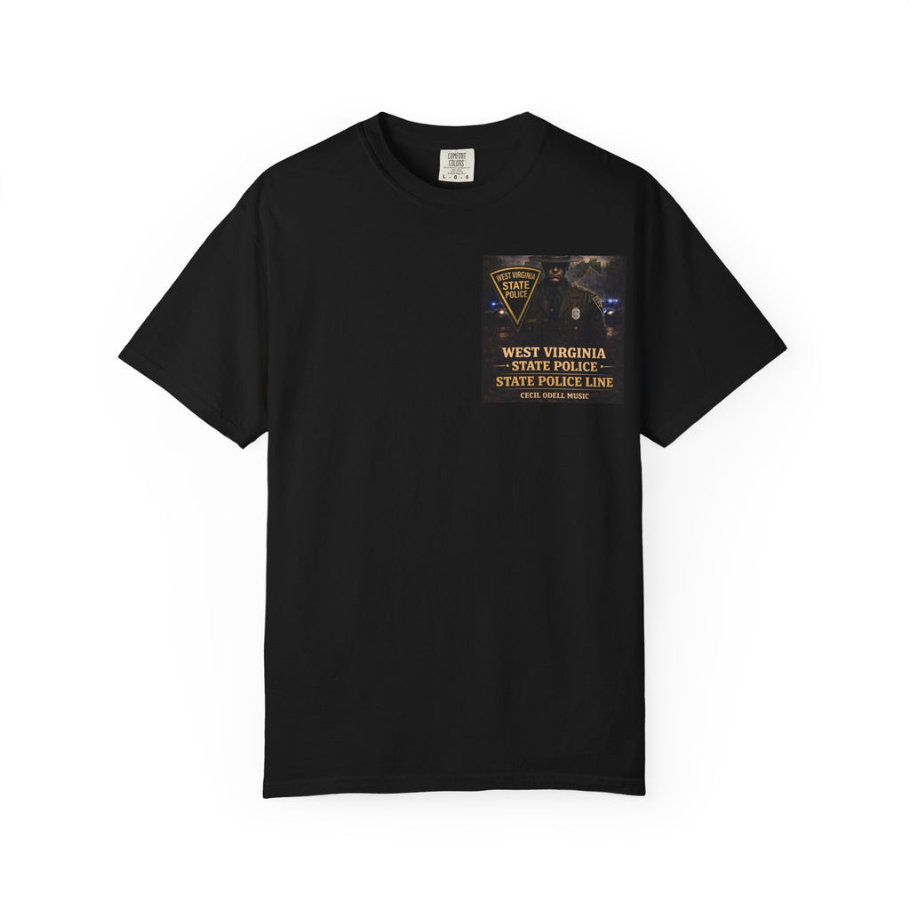 West Virginia State Police Graphic T-Shirt: 'State Police Line' Back Print
