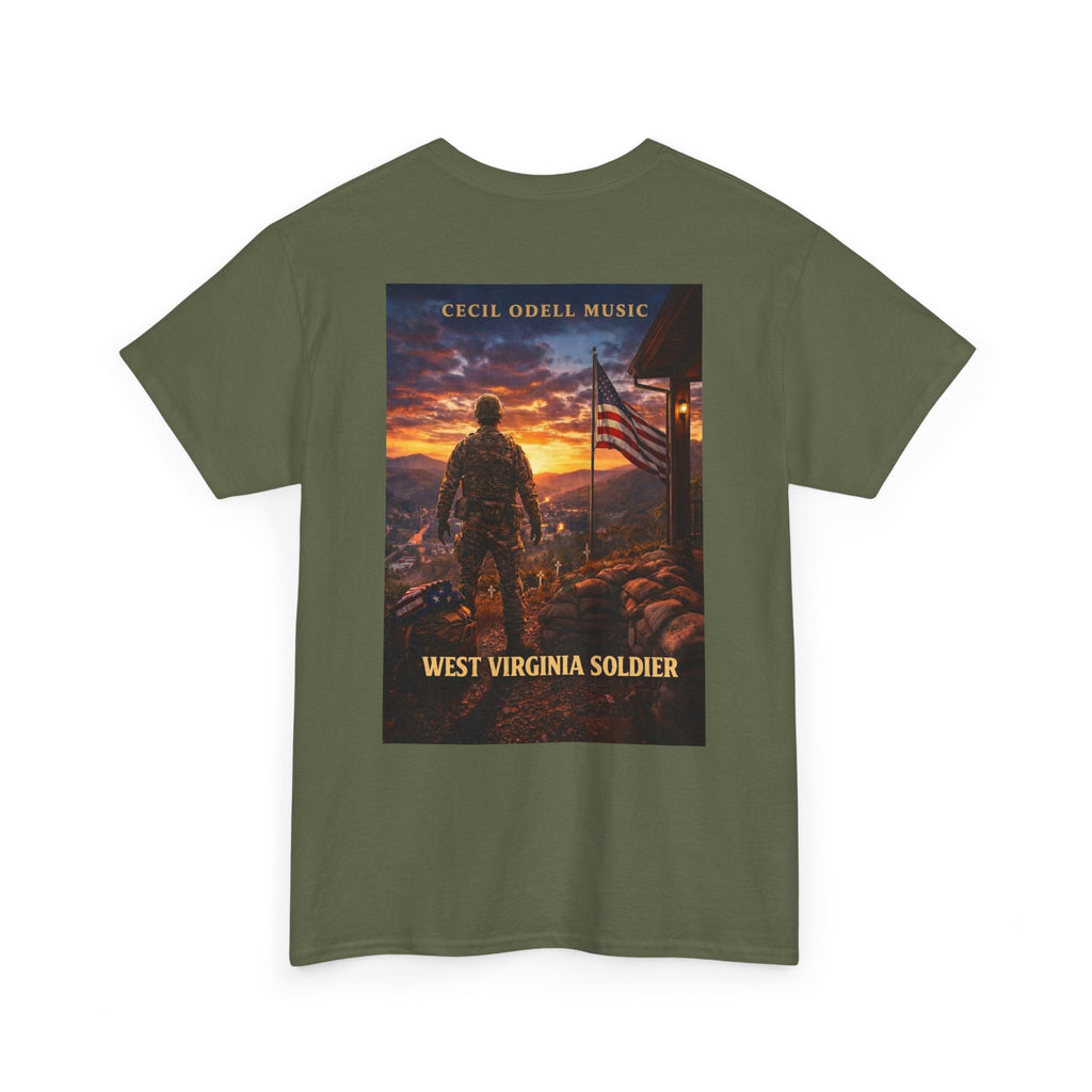 West Virginia Soldier T-Shirt: Patriotic Military Tee (Cecil Odell Music)