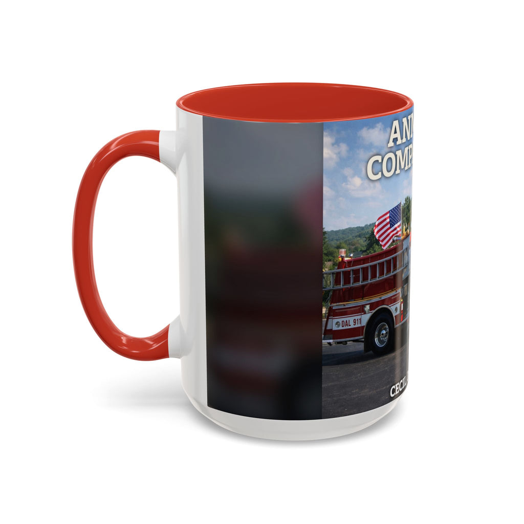 Fire Truck Coffee Mug: Anmoore Company One Tribute (Cecil Odell Music)