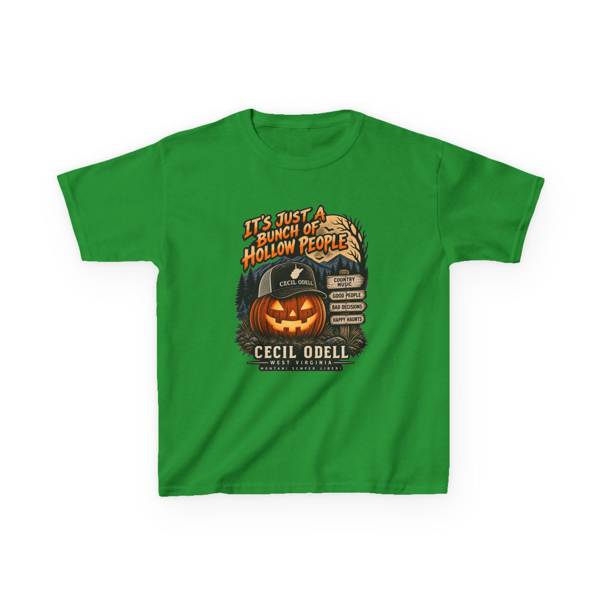 It's Just a Bunch of Hollow People Kids Halloween Tee | Cecil Odell