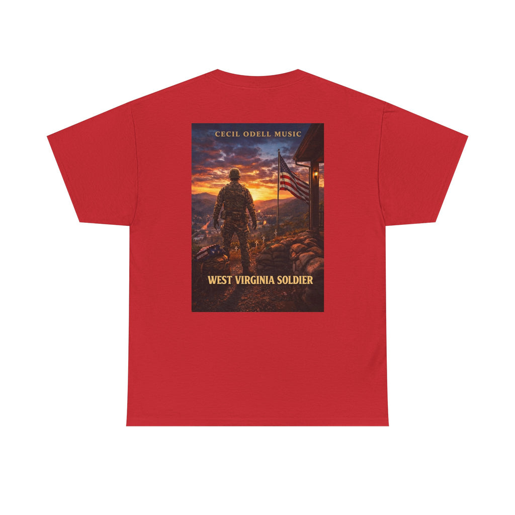 West Virginia Soldier T-Shirt: Patriotic Military Tee (Cecil Odell Music)