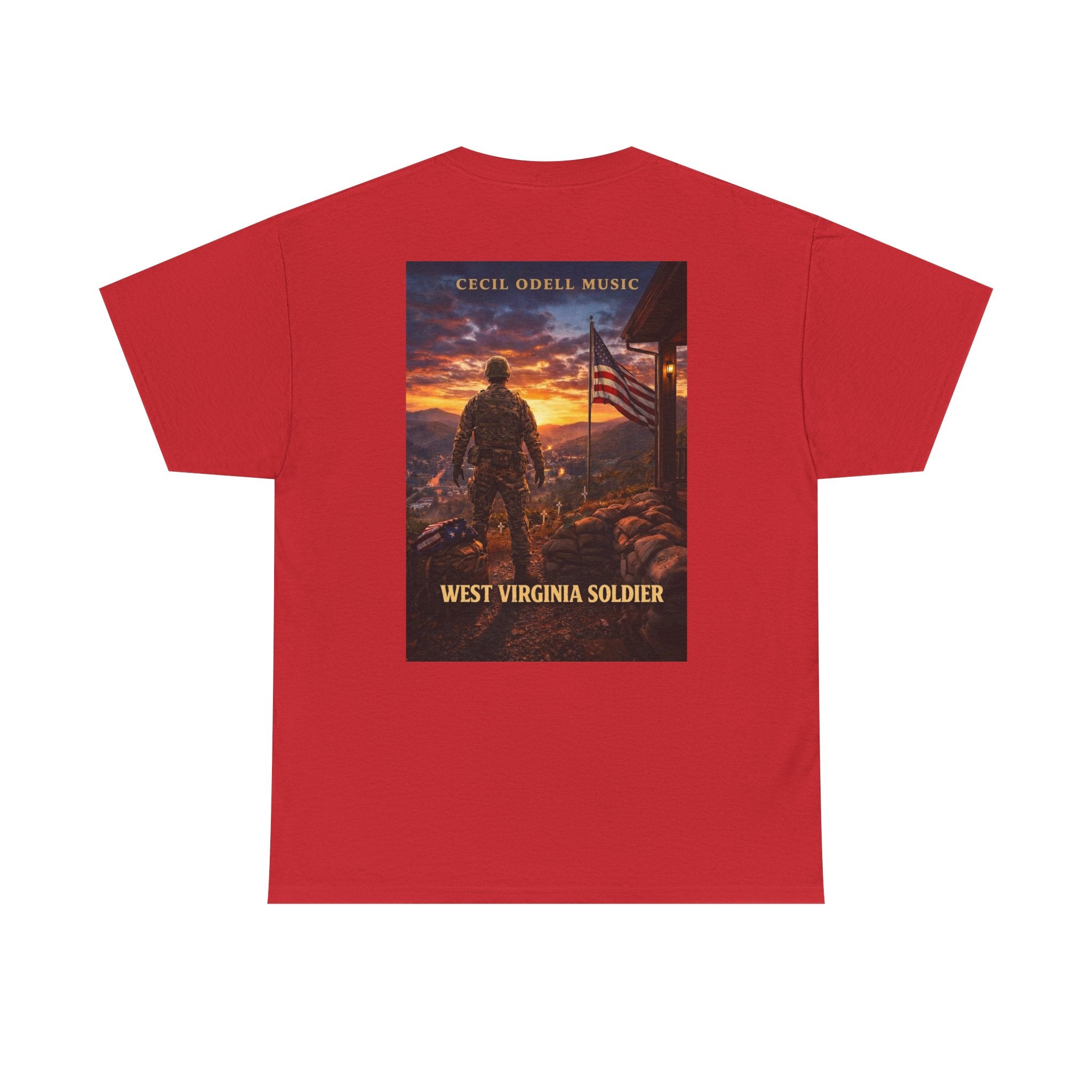West Virginia Soldier T-Shirt: Patriotic Military Tee (Cecil Odell Music)