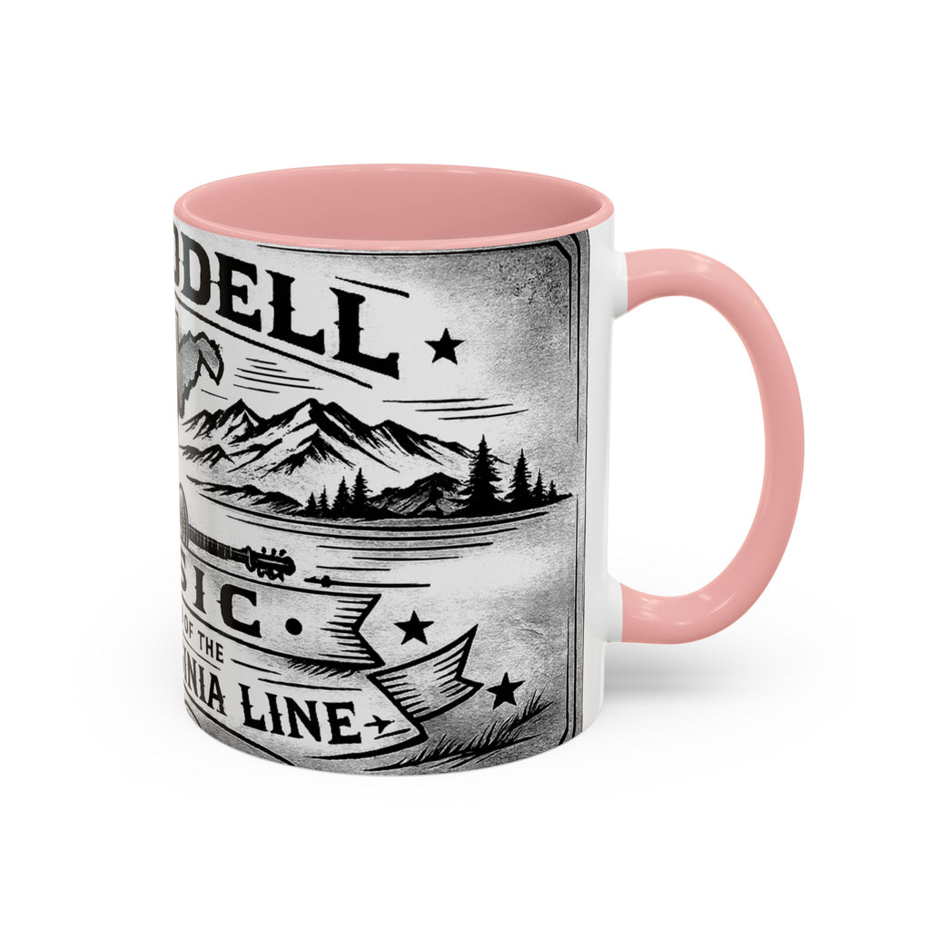 West Virginia Music Coffee Mug: 'The Sound of the West Virginia Line' Accent Mug