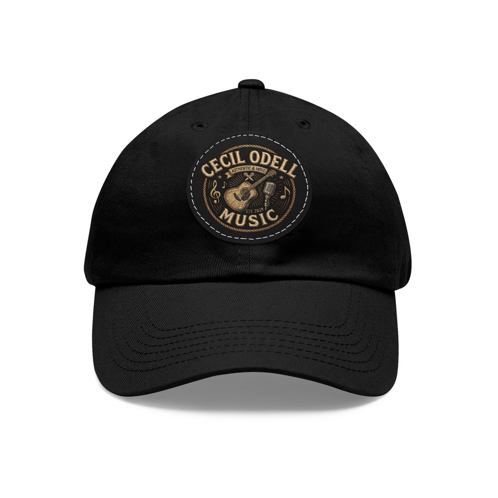 Cecil Odell Music Leather Patch Dad Hat