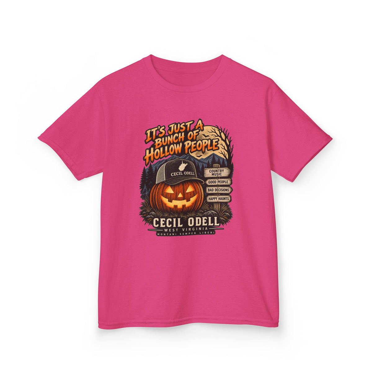 It's Just a Bunch of Hollow People Kids Halloween Tee | Cecil Odell