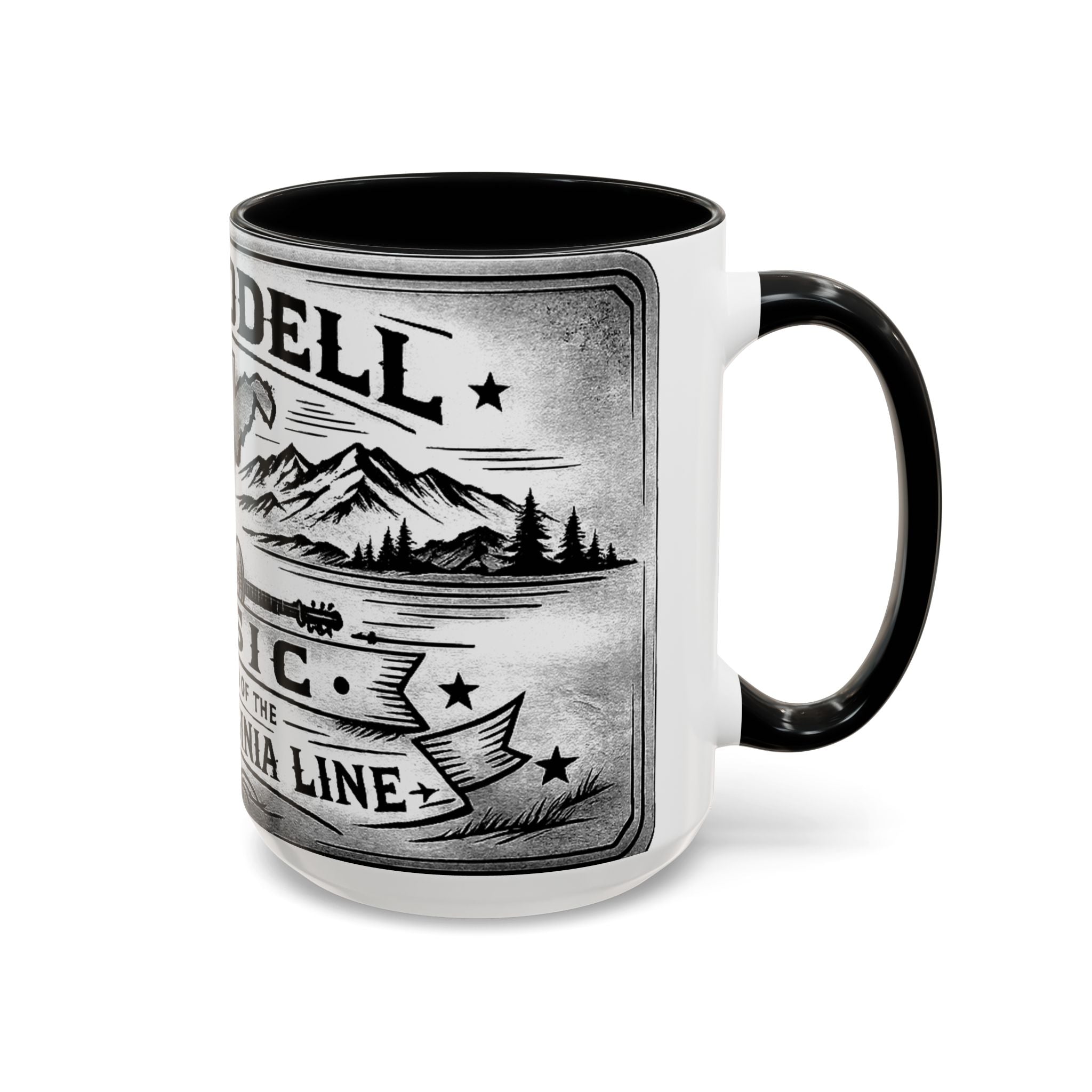 West Virginia Music Coffee Mug: 'The Sound of the West Virginia Line' Accent Mug