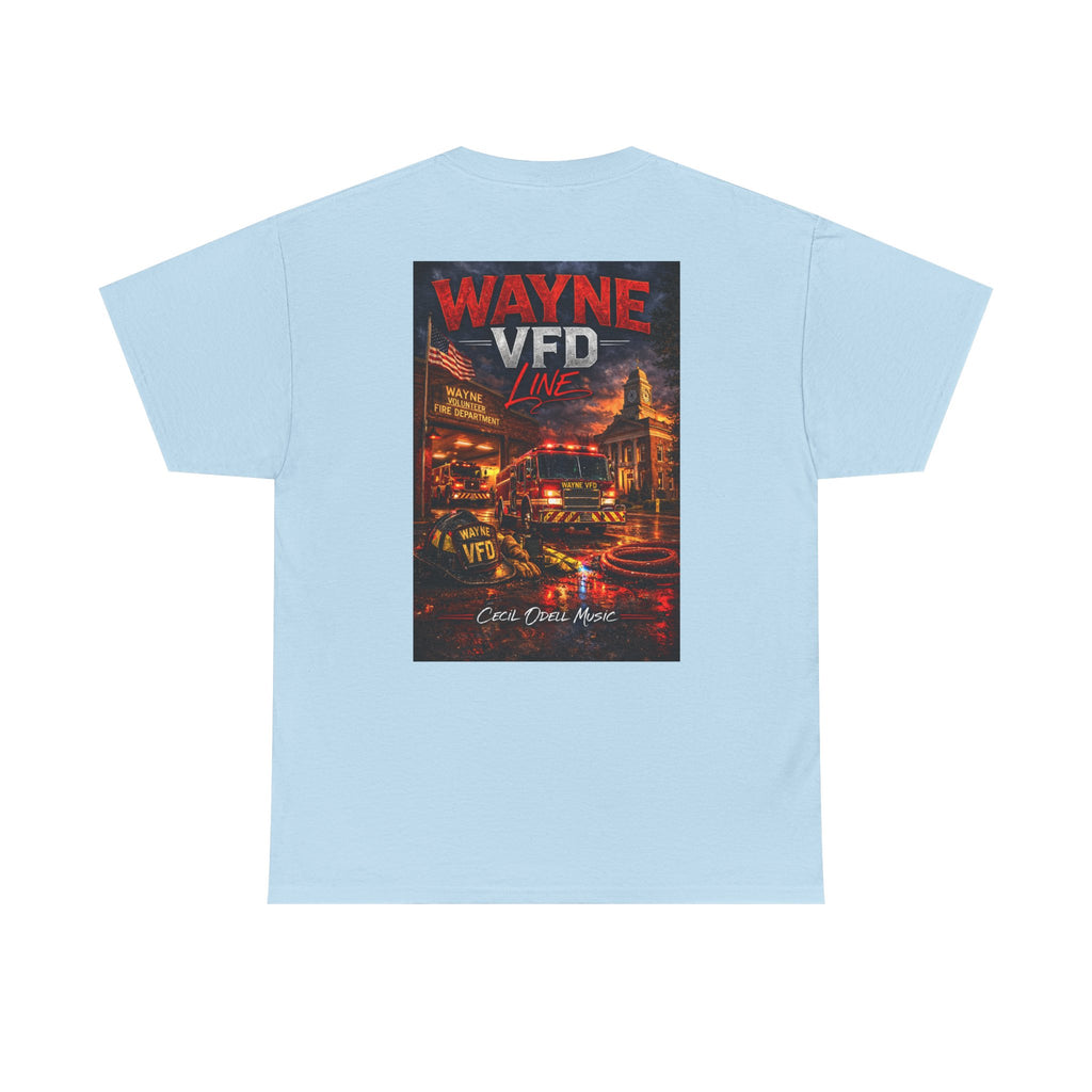 Wayne VFD Fire Department Tee: Vintage Firefighter Graphic T‑Shirt
