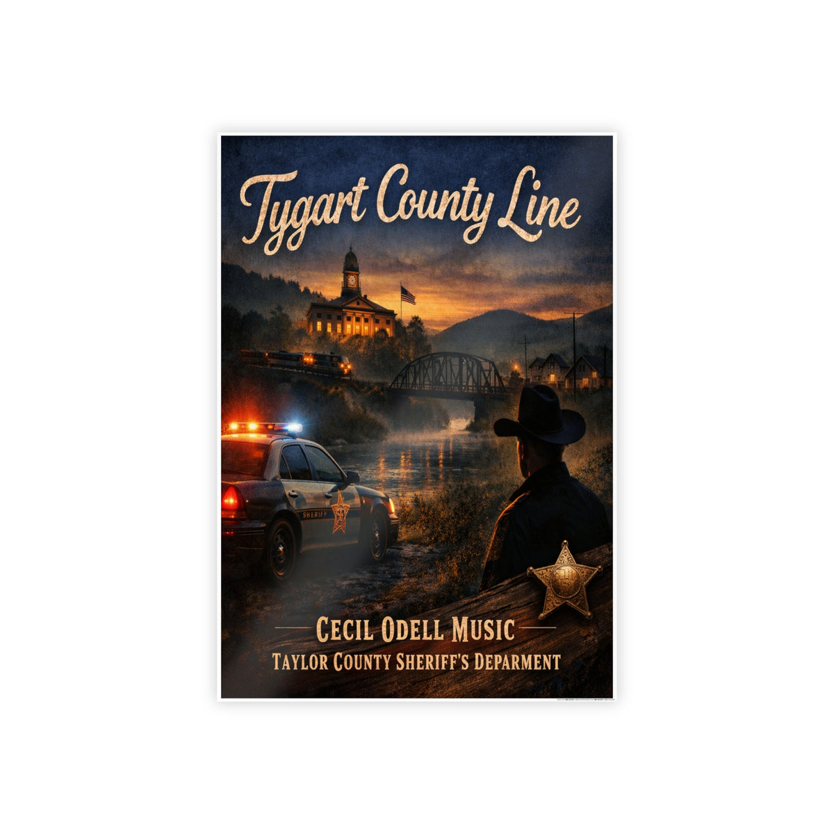 Taylor County Line Sheriff Gloss Poster