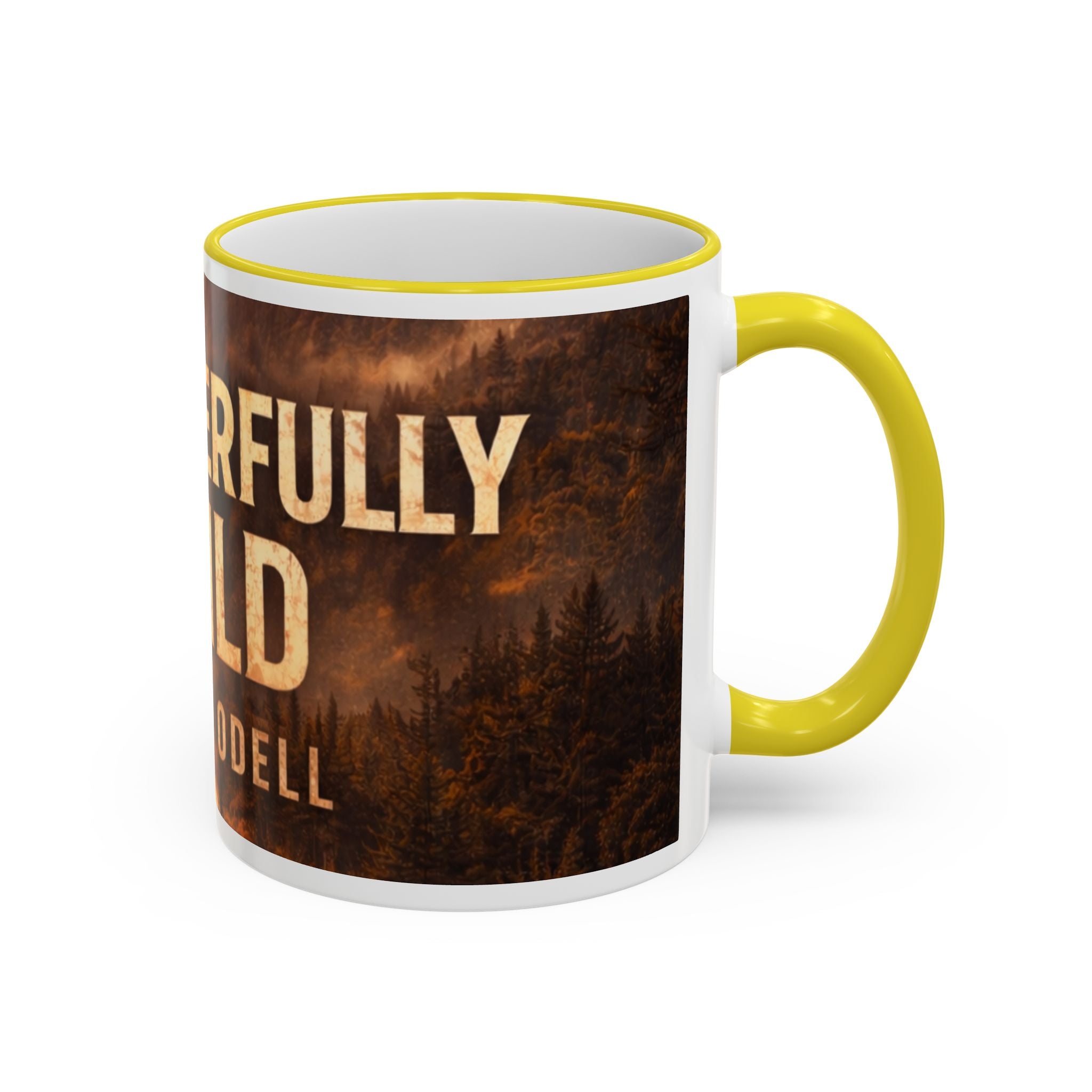 Wonderful Wild Scenic Mug: "Wonderful Wild" Cecil Odell Coffee Cup (Accent Rim & Handle)