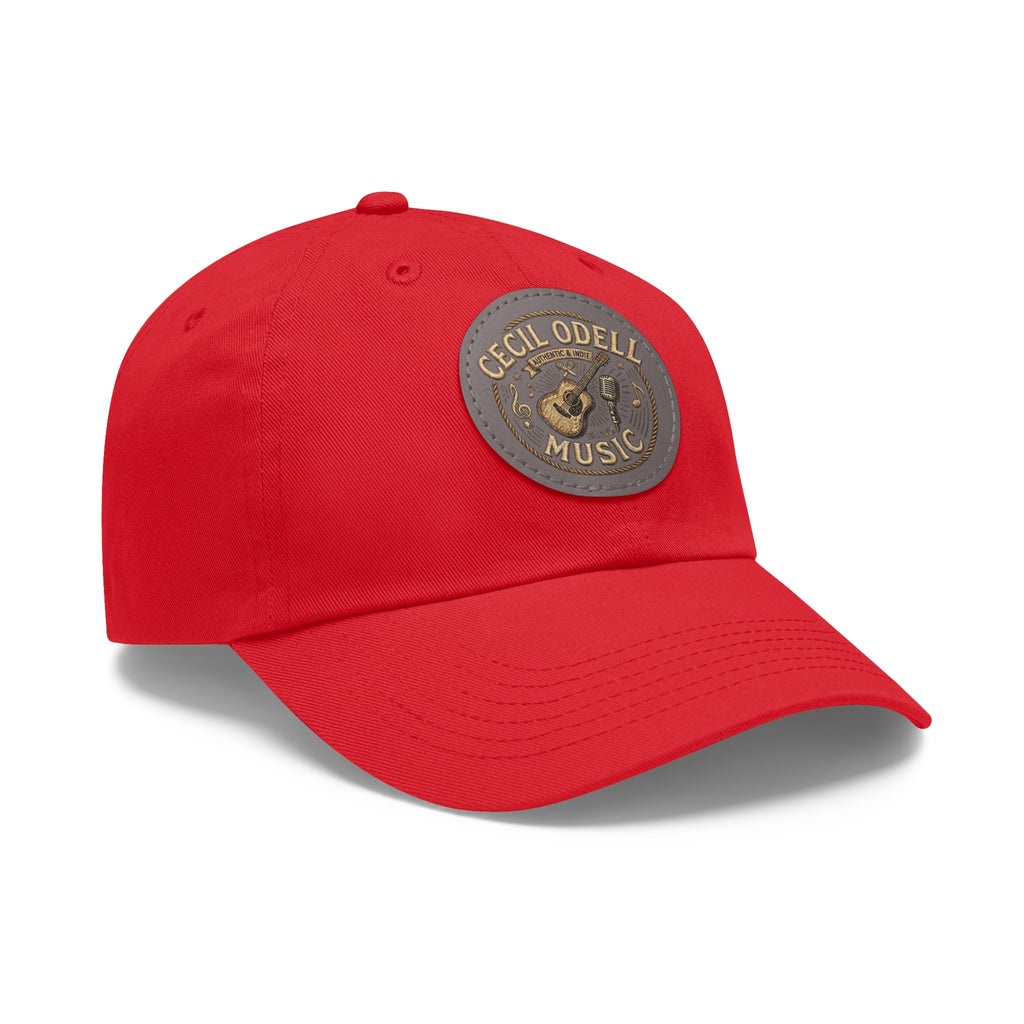 Cecil Odell Music Leather Patch Dad Hat