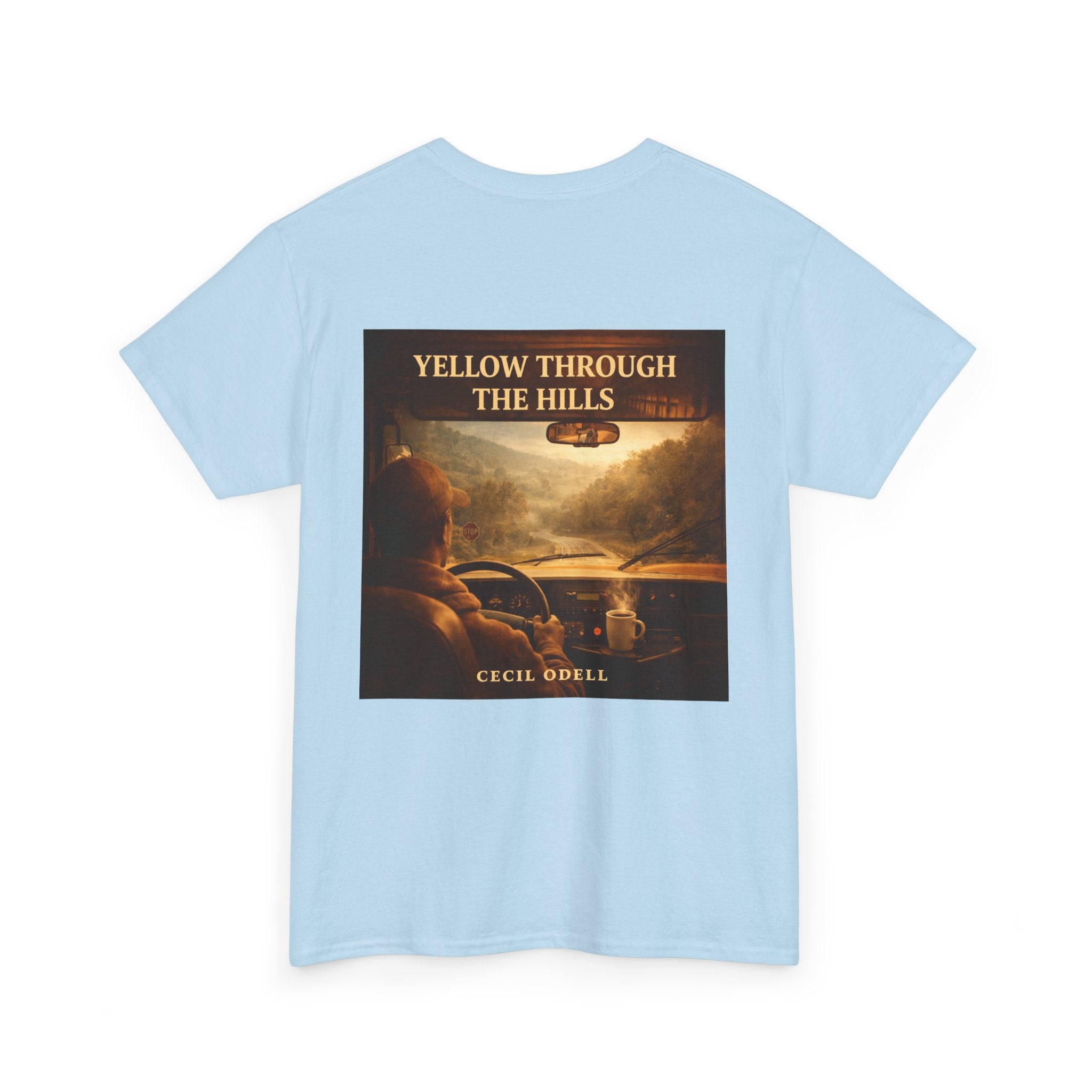 Album Art T‑Shirt: "Yellow Through The Hills" Vintage Roadtrip Tee