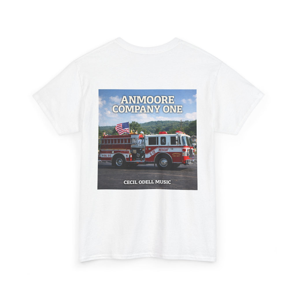 Firetruck Graphic Tee: "Anmoore Company One" Fire Department Tribute