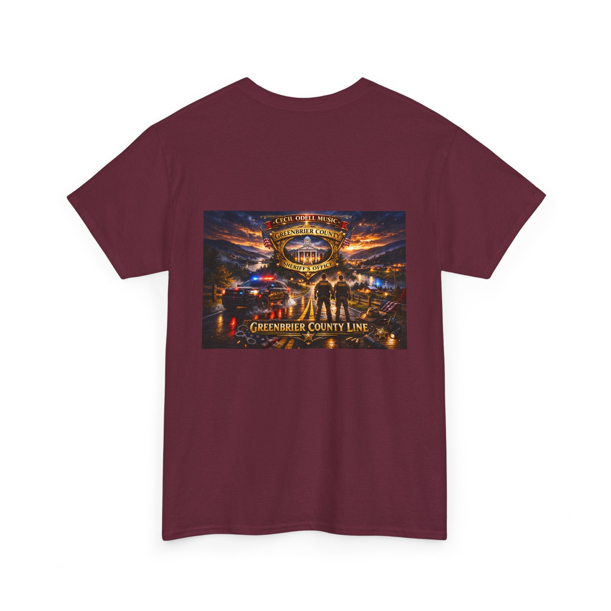 Greenbrier County Line Concert Tee: Vintage Live Music Poster Shirt
