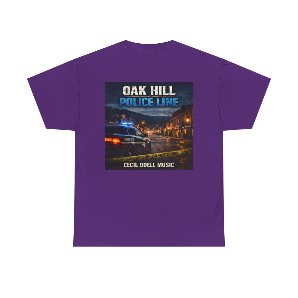 Police Line T-Shirt: Oak Hill 'Police Line' Album Cover Tee