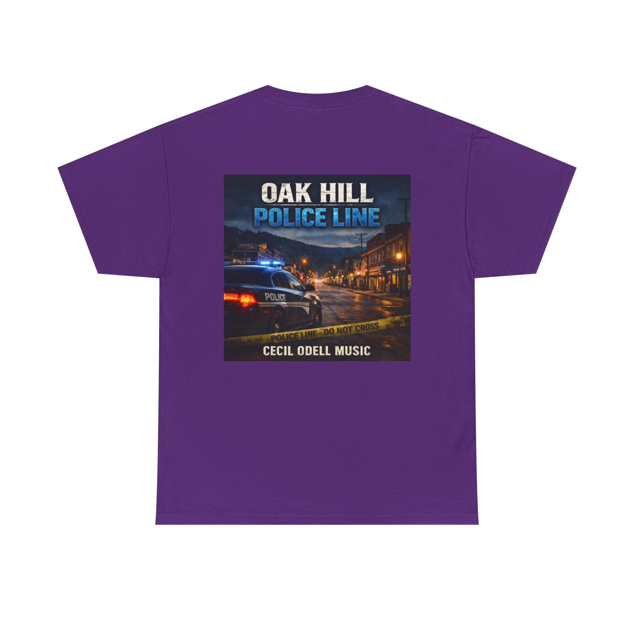 Police Line T-Shirt: Oak Hill 'Police Line' Album Cover Tee