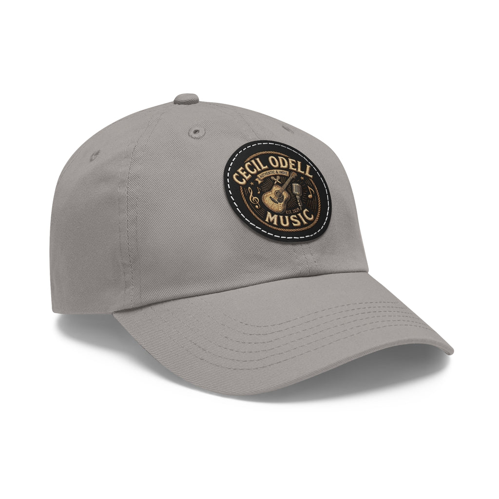 Cecil Odell Music Leather Patch Dad Hat