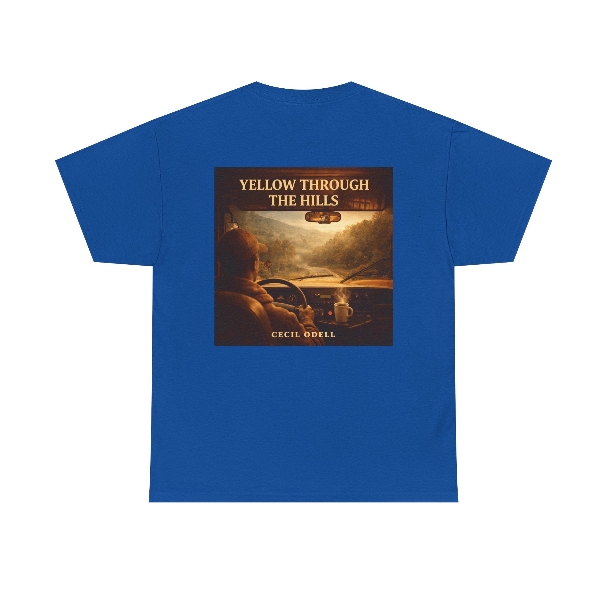 Album Art T‑Shirt: "Yellow Through The Hills" Vintage Roadtrip Tee