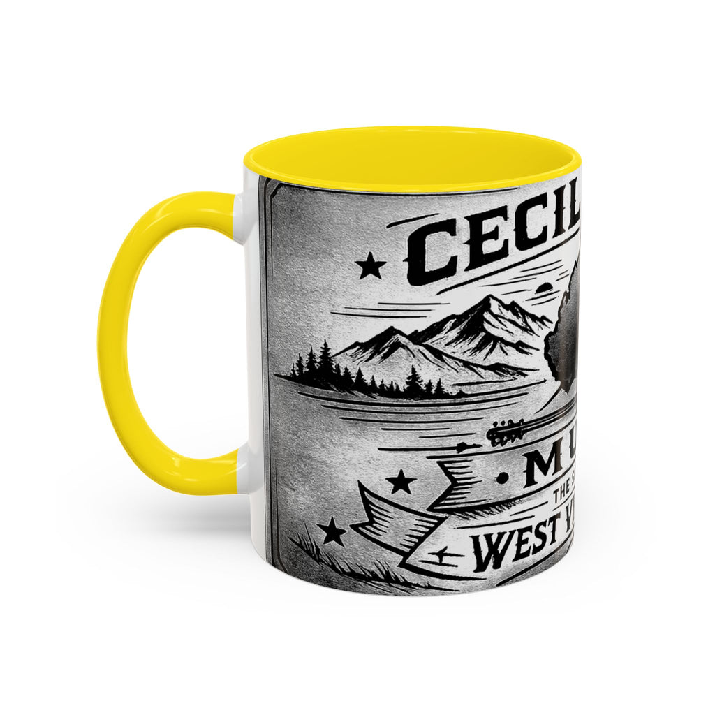 West Virginia Music Coffee Mug: 'The Sound of the West Virginia Line' Accent Mug