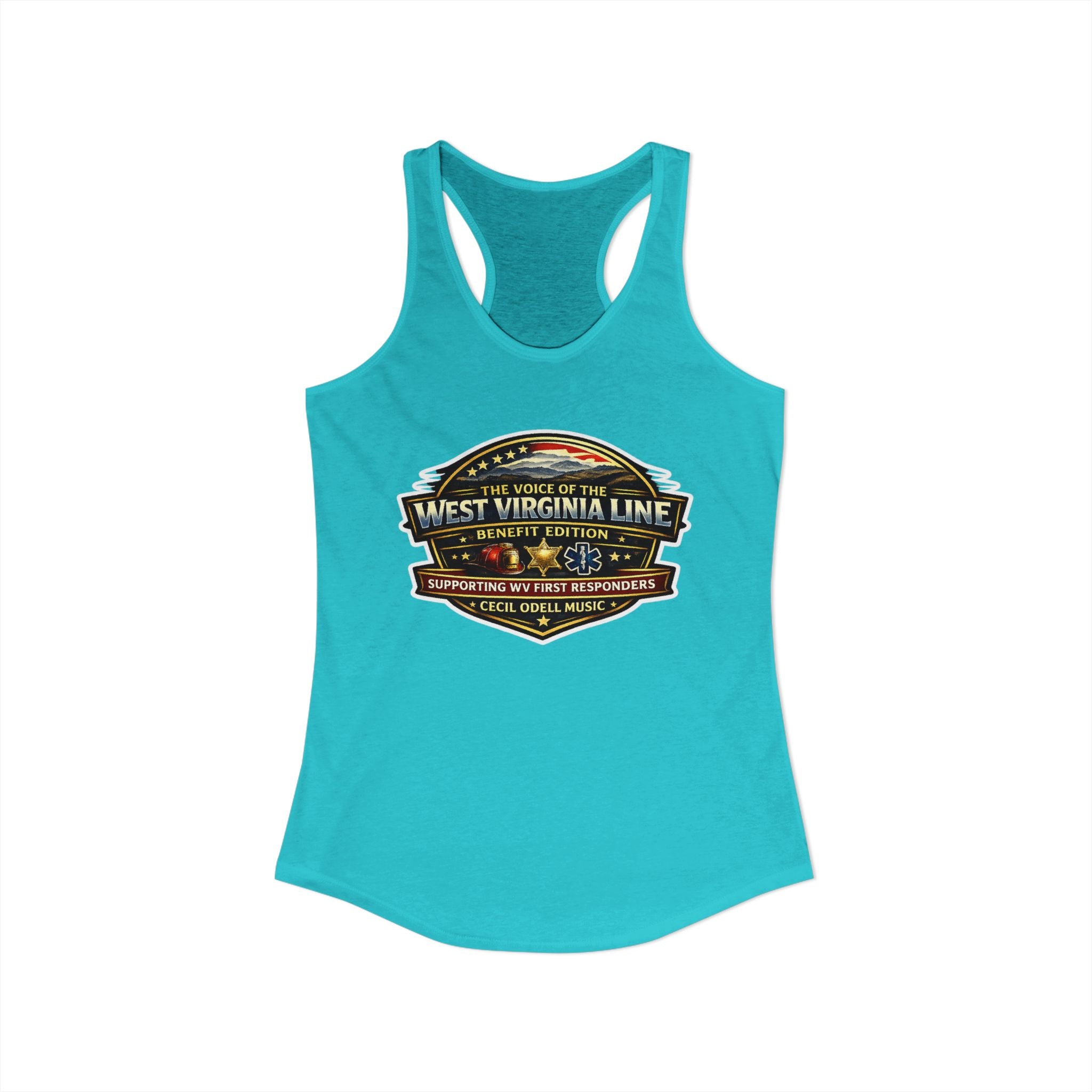 The Voice of the West Virginia Line Benefit Edition - Women's Ideal Racerback Tank