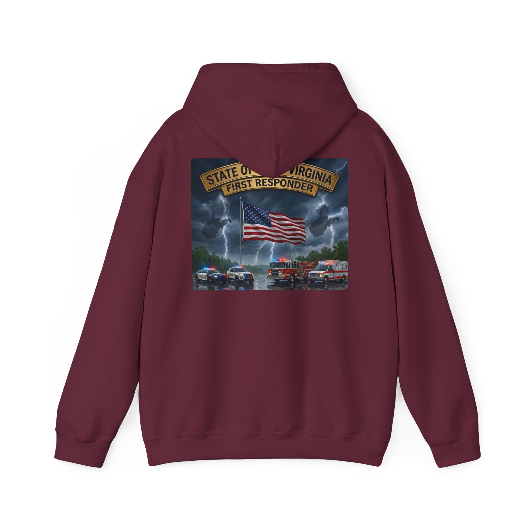 Preston County 911 First Responder Hoodie: Virginia Emergency Services Tribute