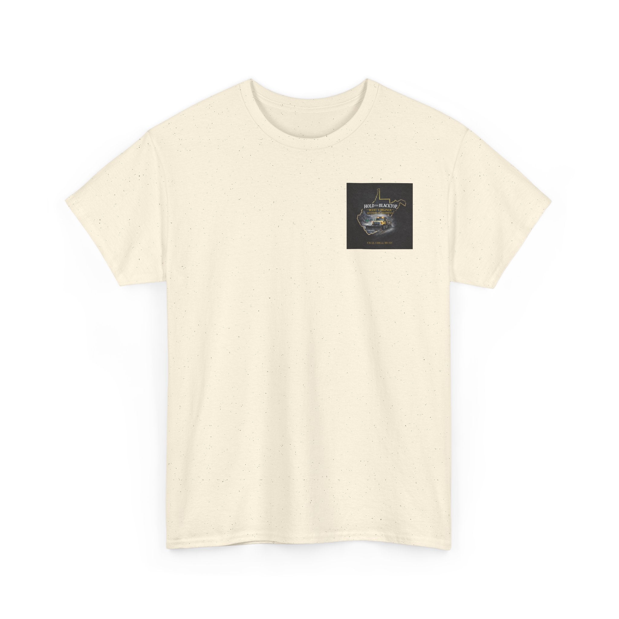 West Virginia 'Hold the Blacktop' Graphic Tee: Vintage Truck State Outline Music Shirt