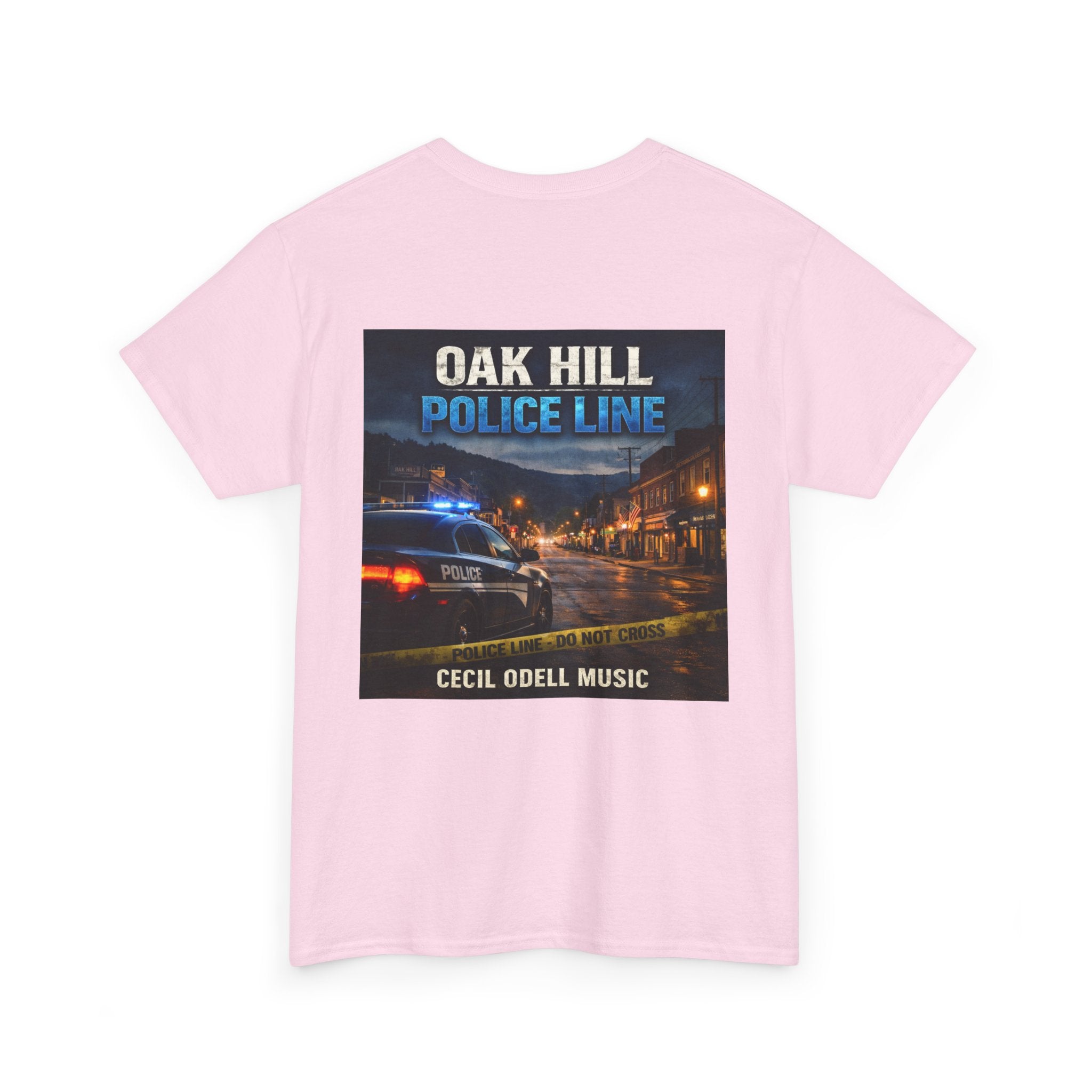 Police Line T-Shirt: Oak Hill 'Police Line' Album Cover Tee