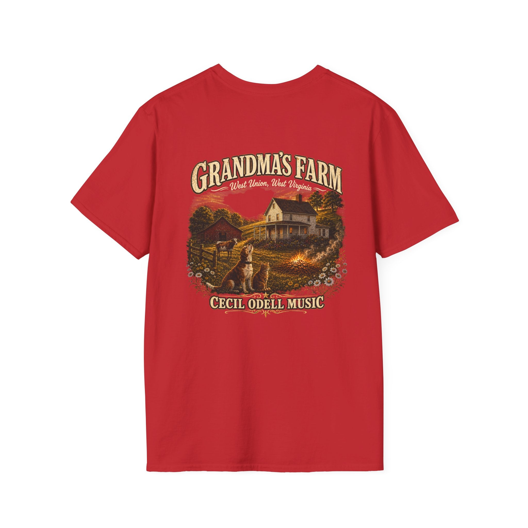 Grandma's Farm T-Shirt: West Union West Virginia Rustic Country Tee