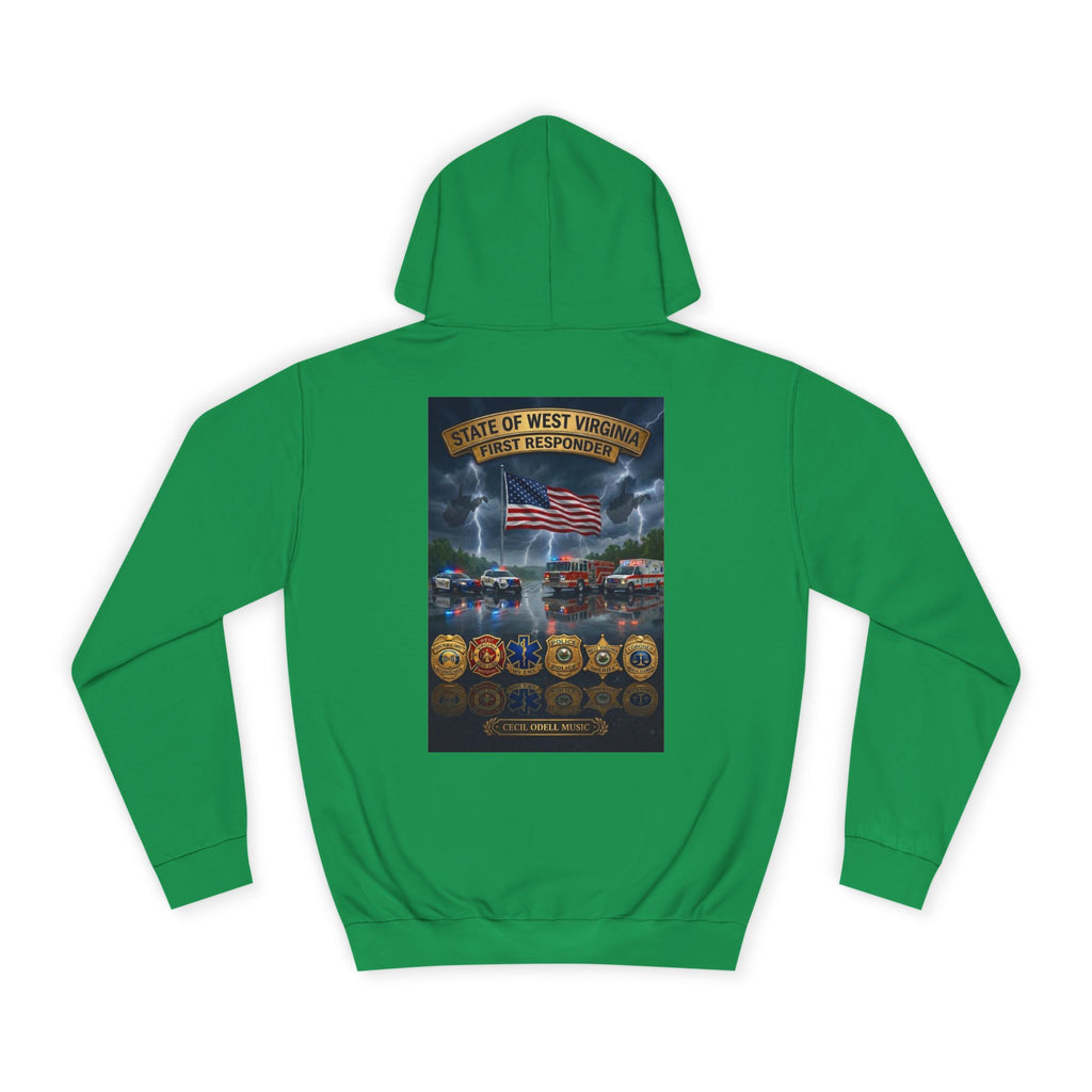 West Virginia Line Badge Hoodie: State & First Responder Tribute