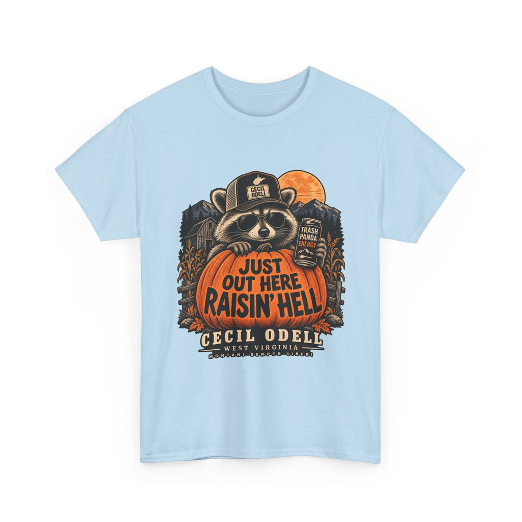 Just Out Here Raisin' Hell Halloween Tee | Cecil Odell