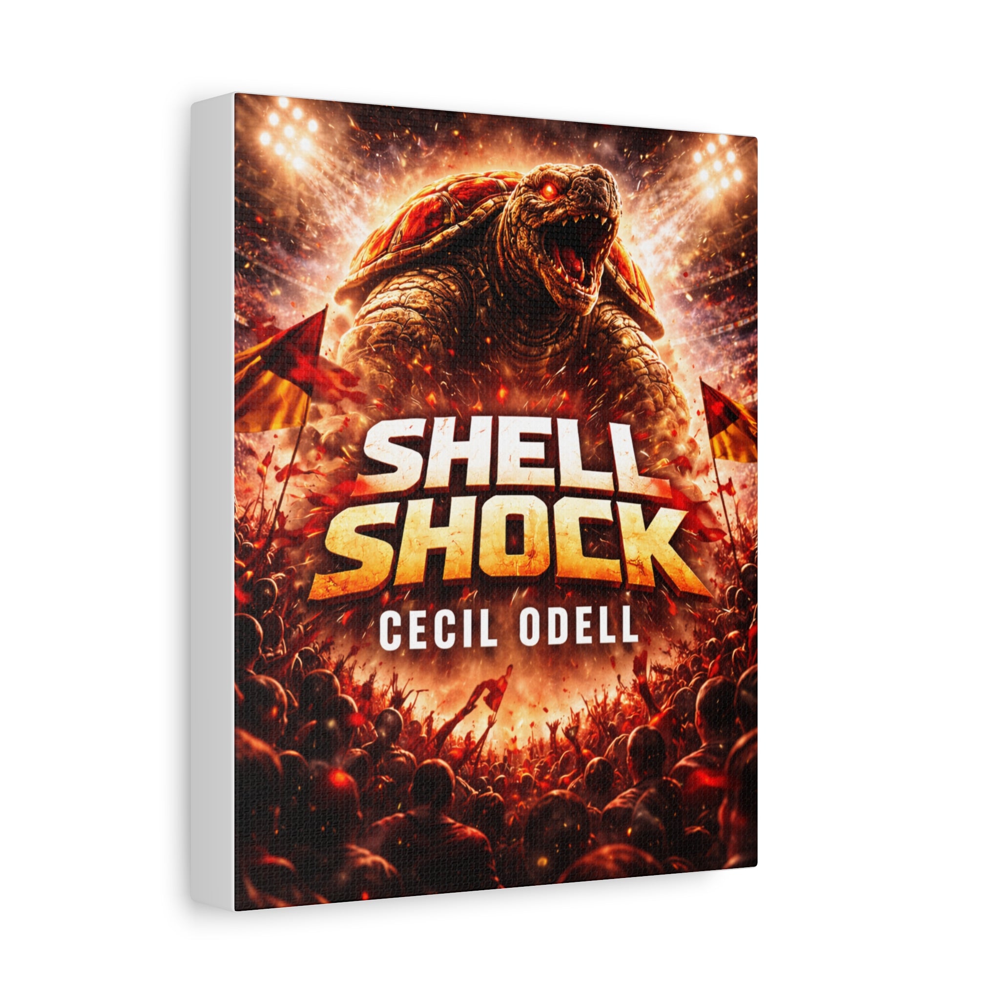 Shell Shock Canvas Print: Dramatic Monster Art Wrap (Cecil Odell)