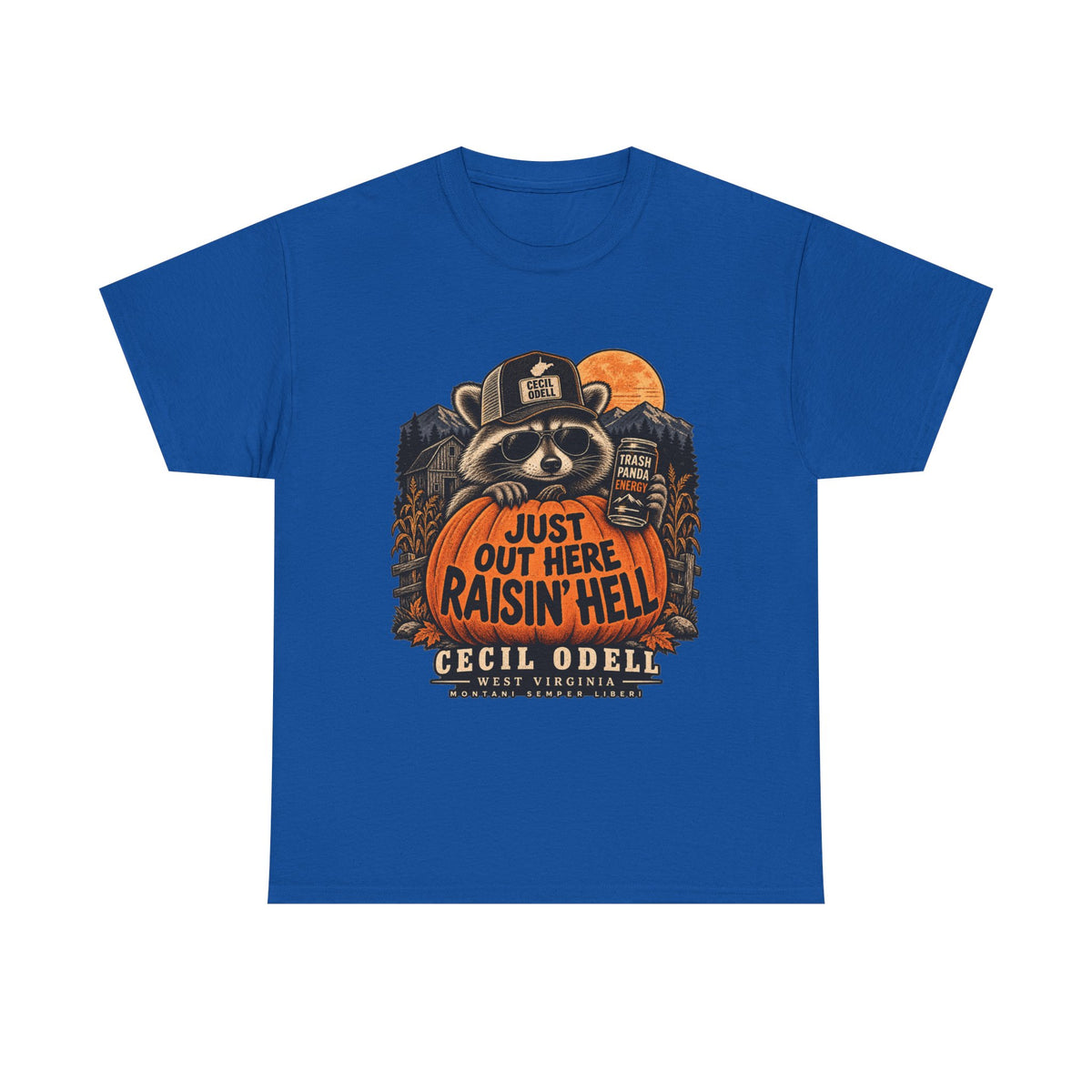 Just Out Here Raisin' Hell Halloween Tee | Cecil Odell