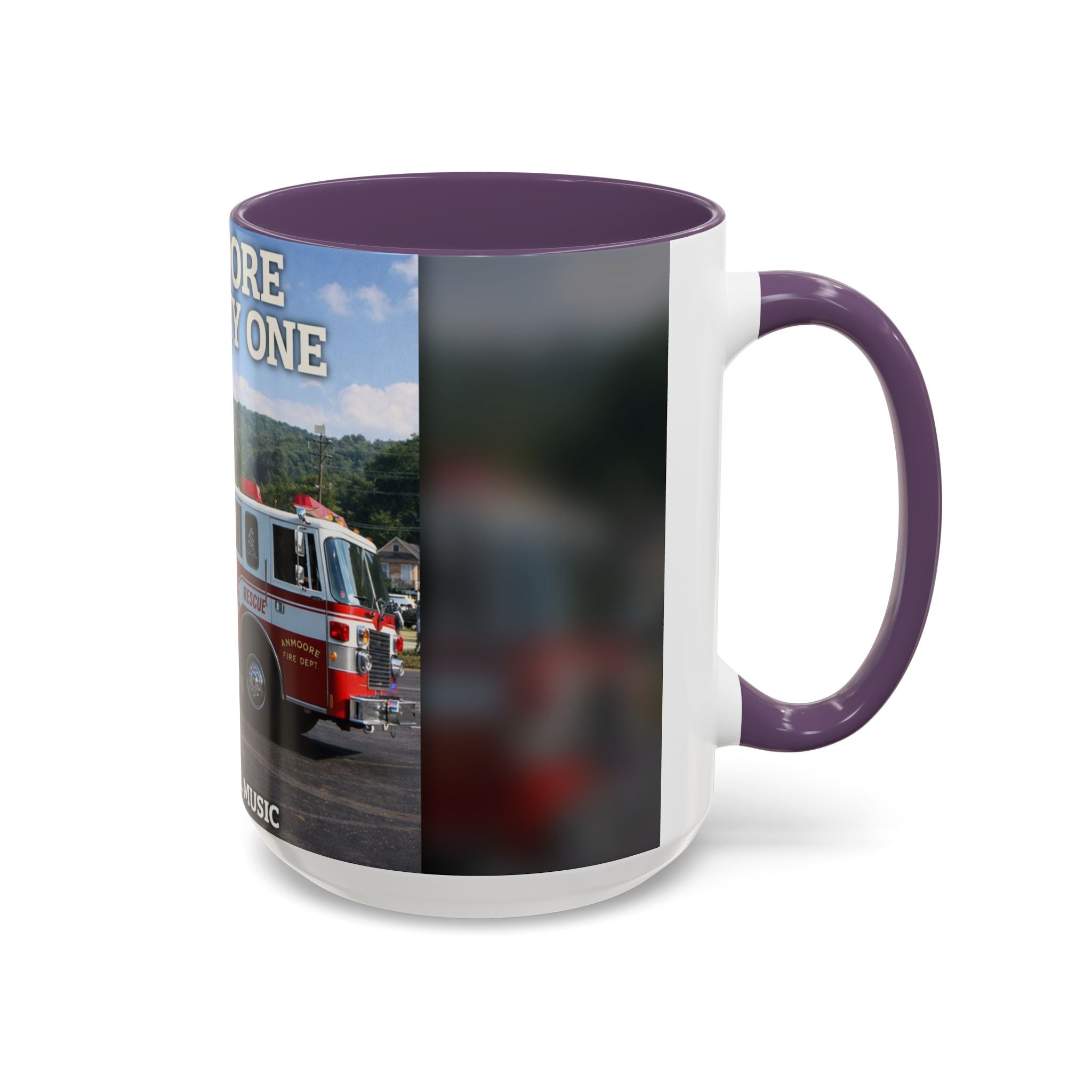 Fire Truck Coffee Mug: Anmoore Company One Tribute (Cecil Odell Music)