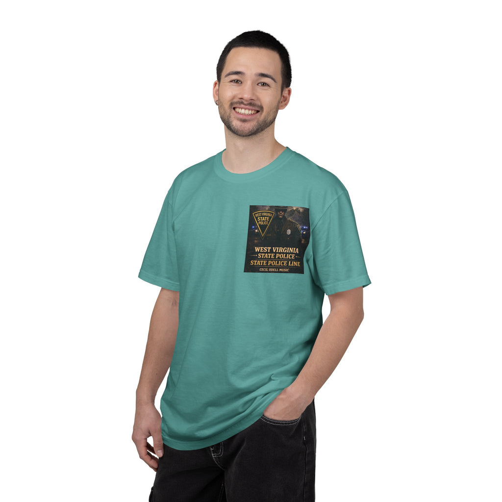West Virginia State Police Graphic T-Shirt: 'State Police Line' Back Print