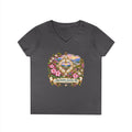 Appalachia Guides Me Floral - Ladies' V-Neck T-Shirt