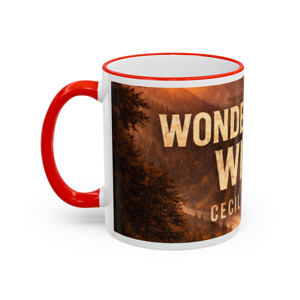 Wonderful Wild Scenic Mug: "Wonderful Wild" Cecil Odell Coffee Cup (Accent Rim & Handle)