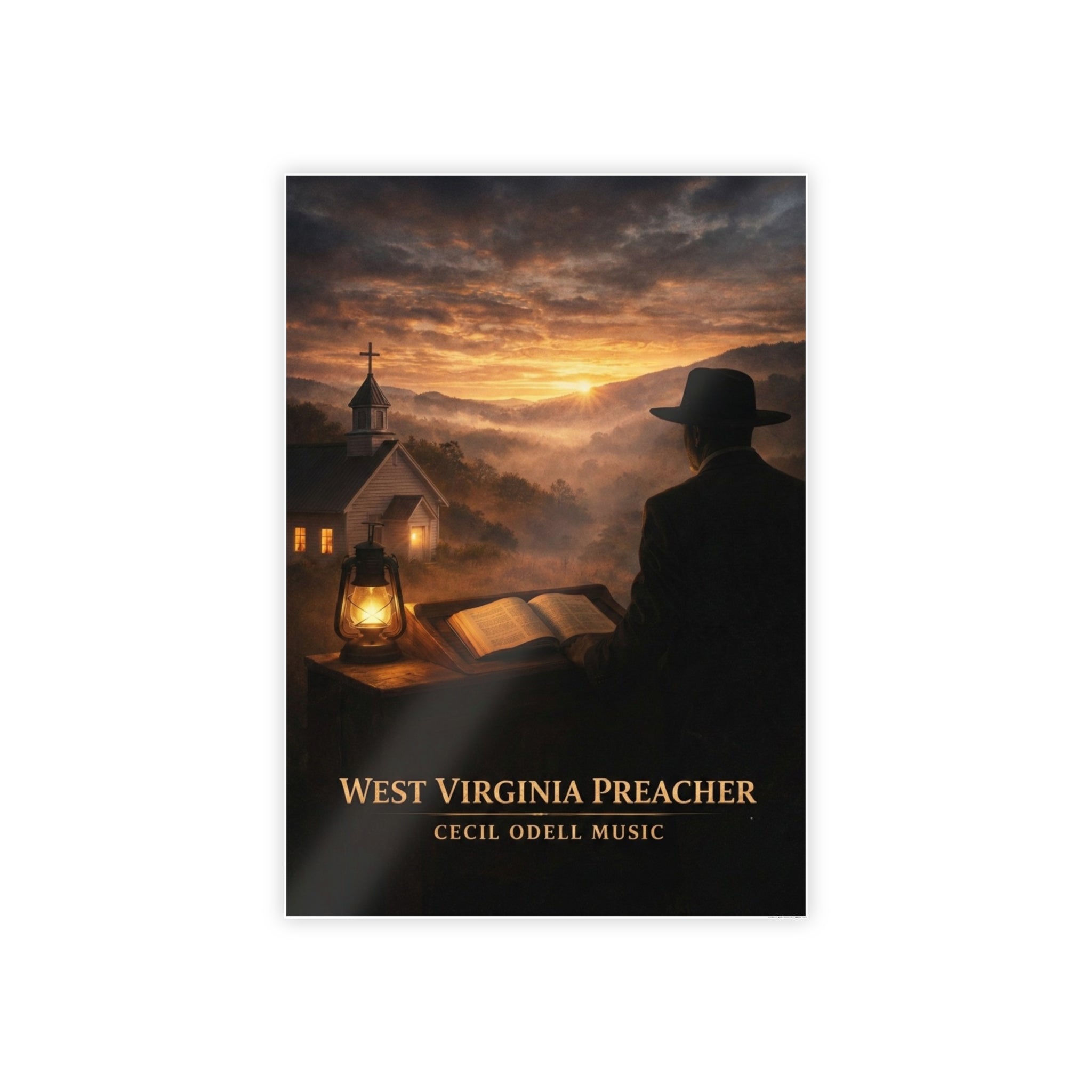 West Virginia Preacher Gloss Poster